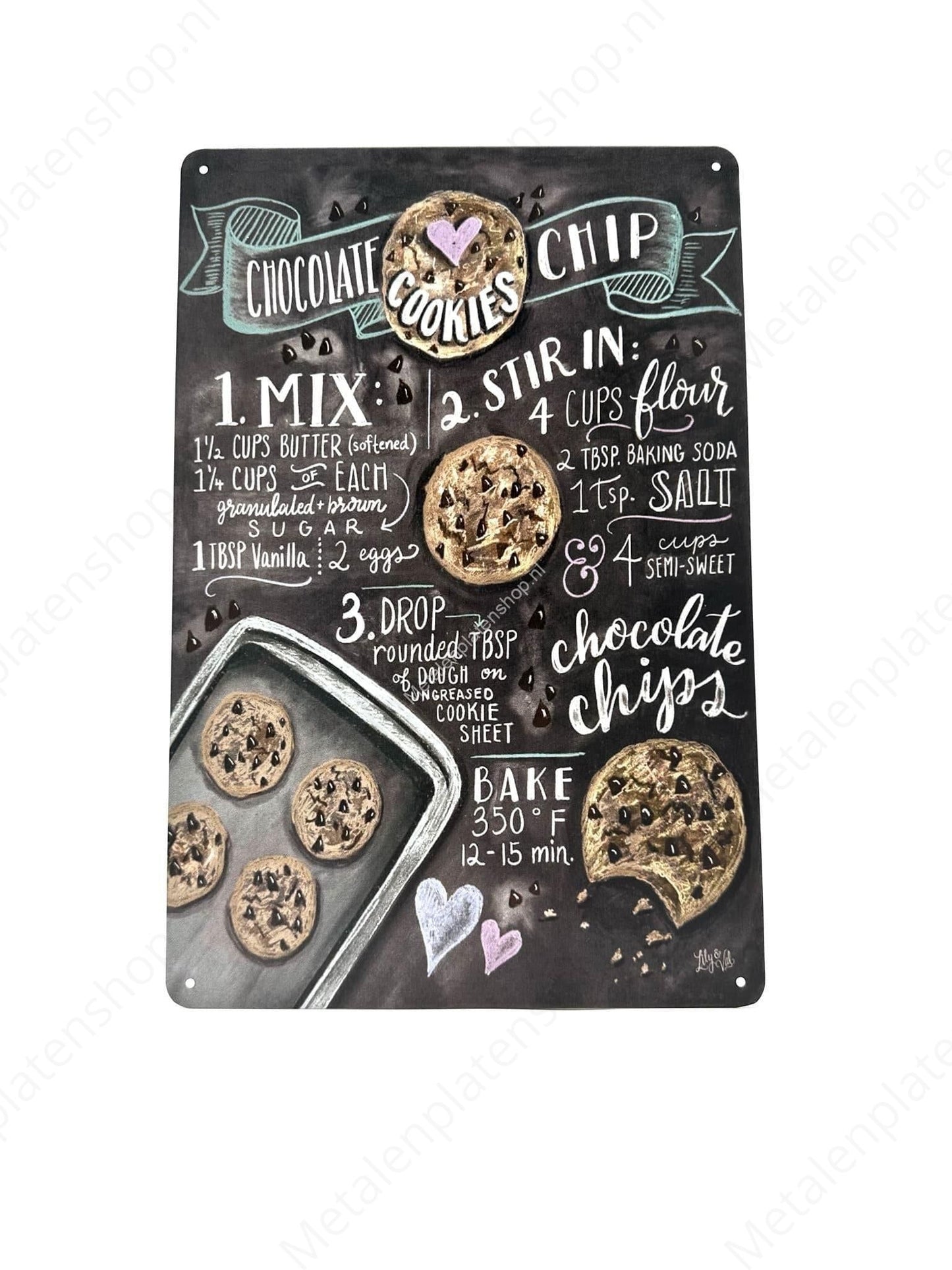 Chocolate Cookies Chip - Chalkboard