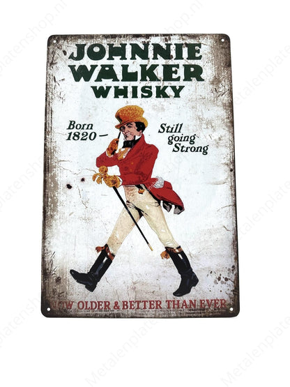 Johhnie Walker - Whisky - Metal Wall Sign