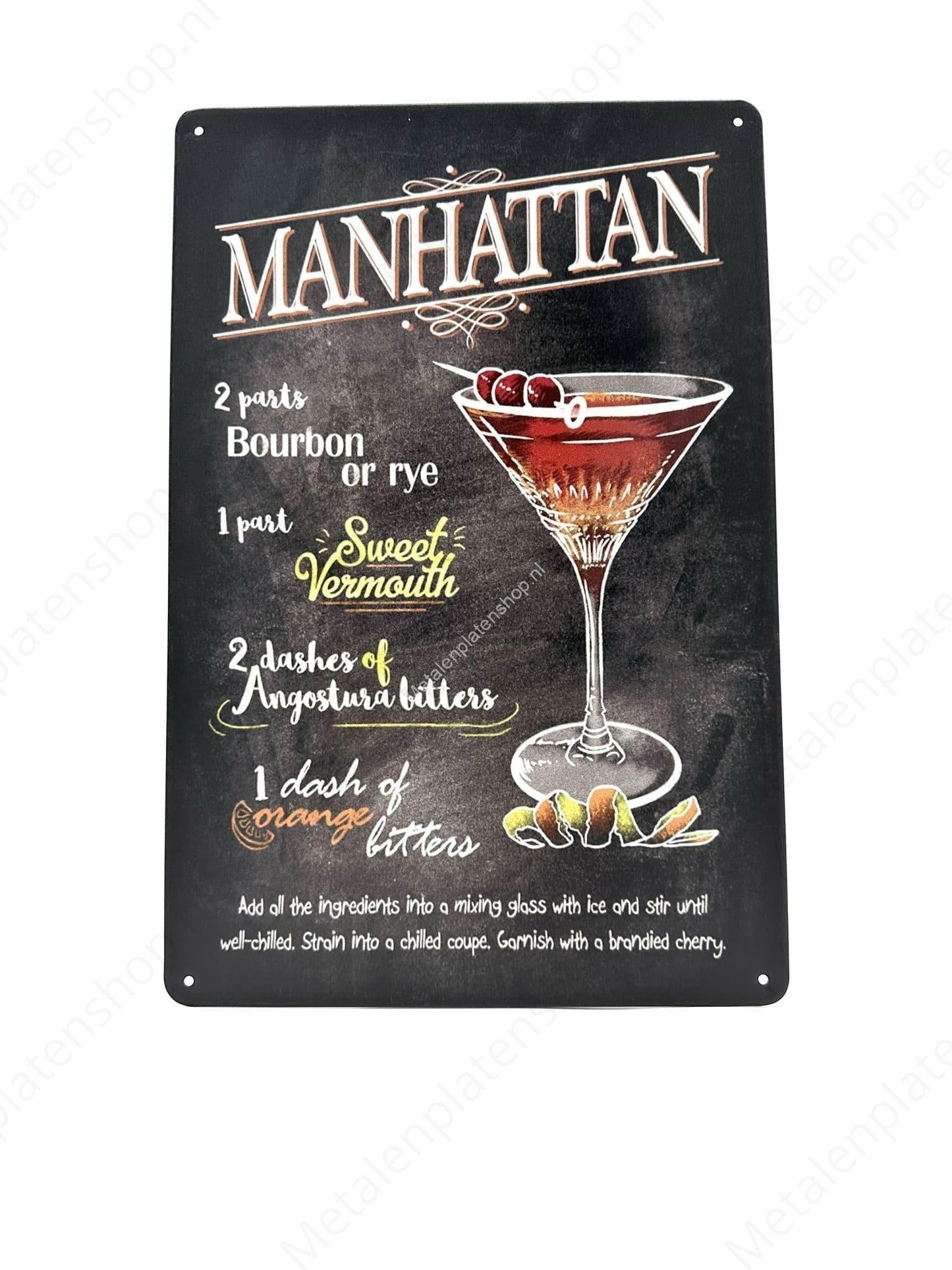 Manhattan - Krijtbord