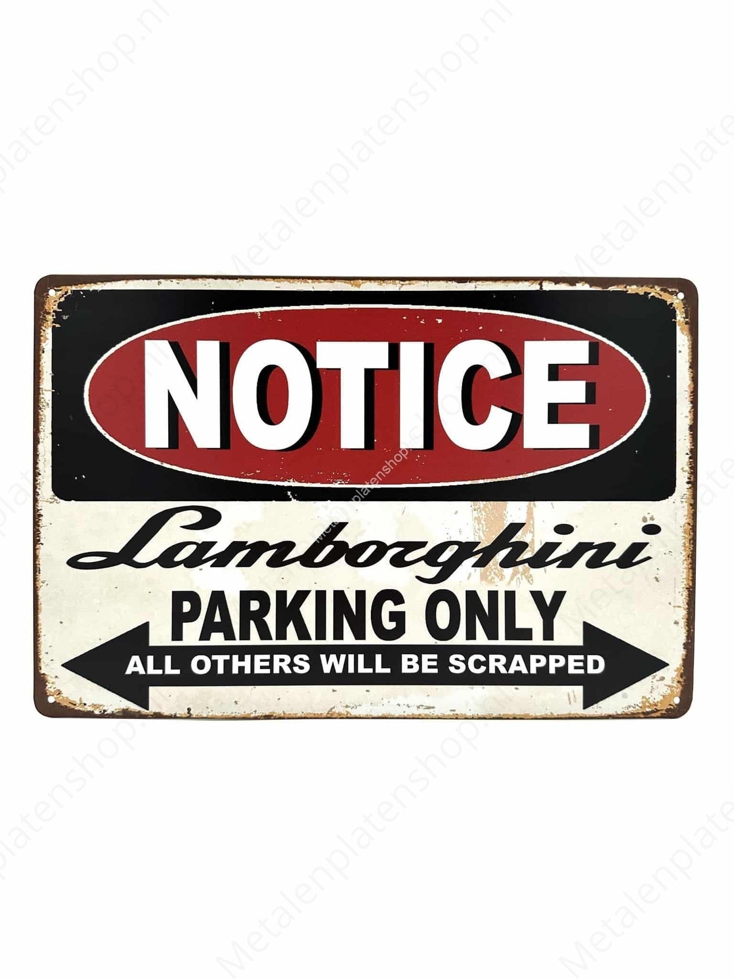 Lamborghini Parking Only - All others will be scrapped - Parking