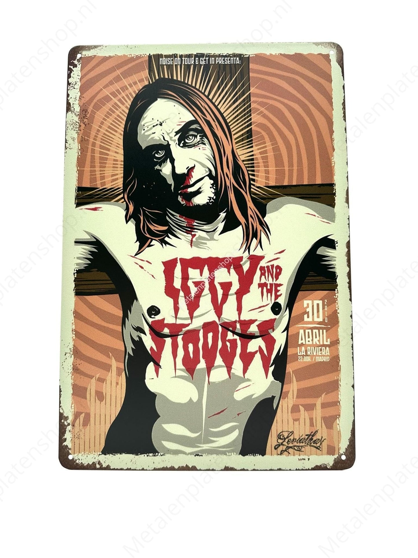 Iggy and the Stooges - Poster - Metal Wall Sign