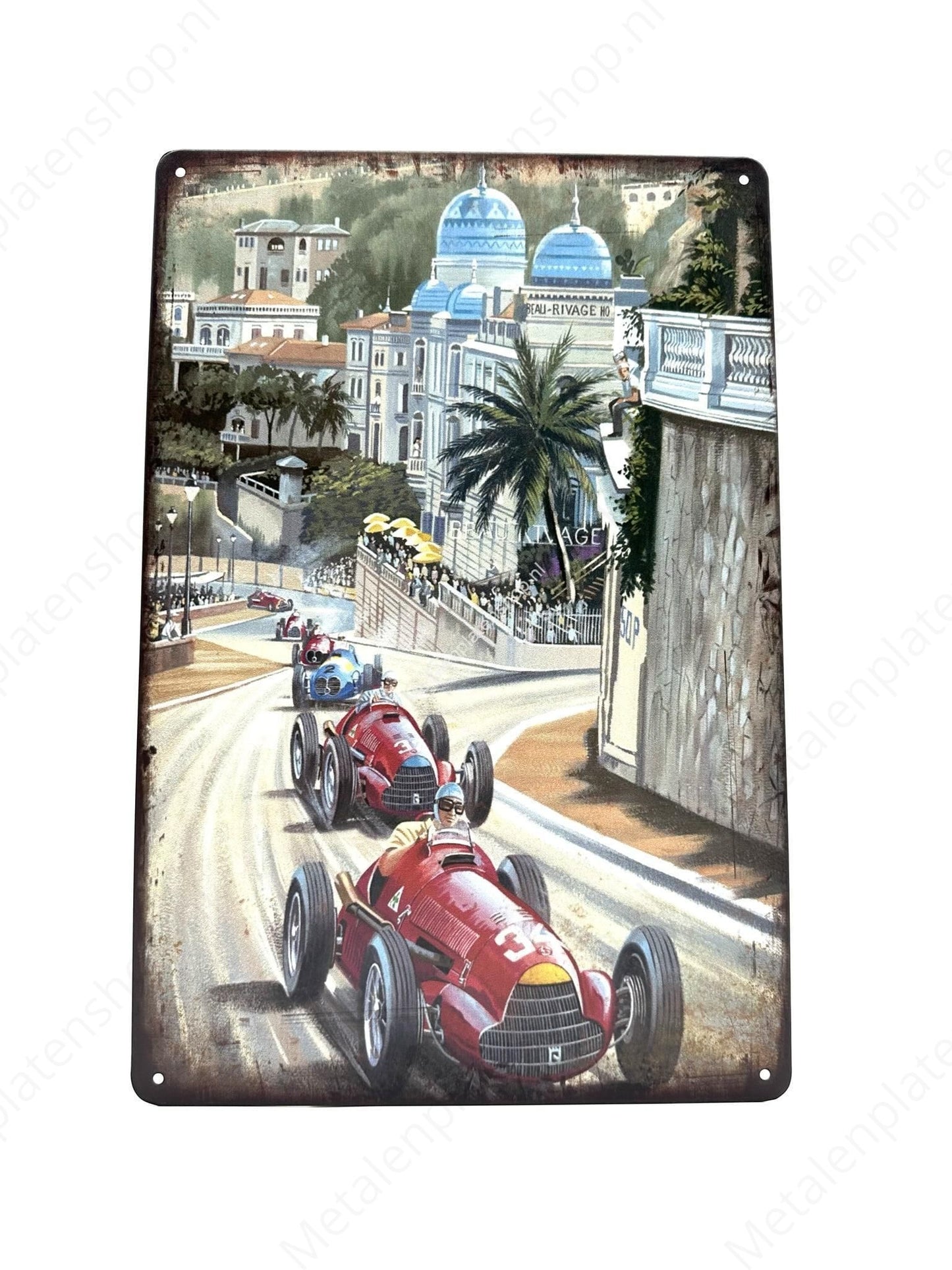 Vintage Race Cars - Color - Helmet - Red