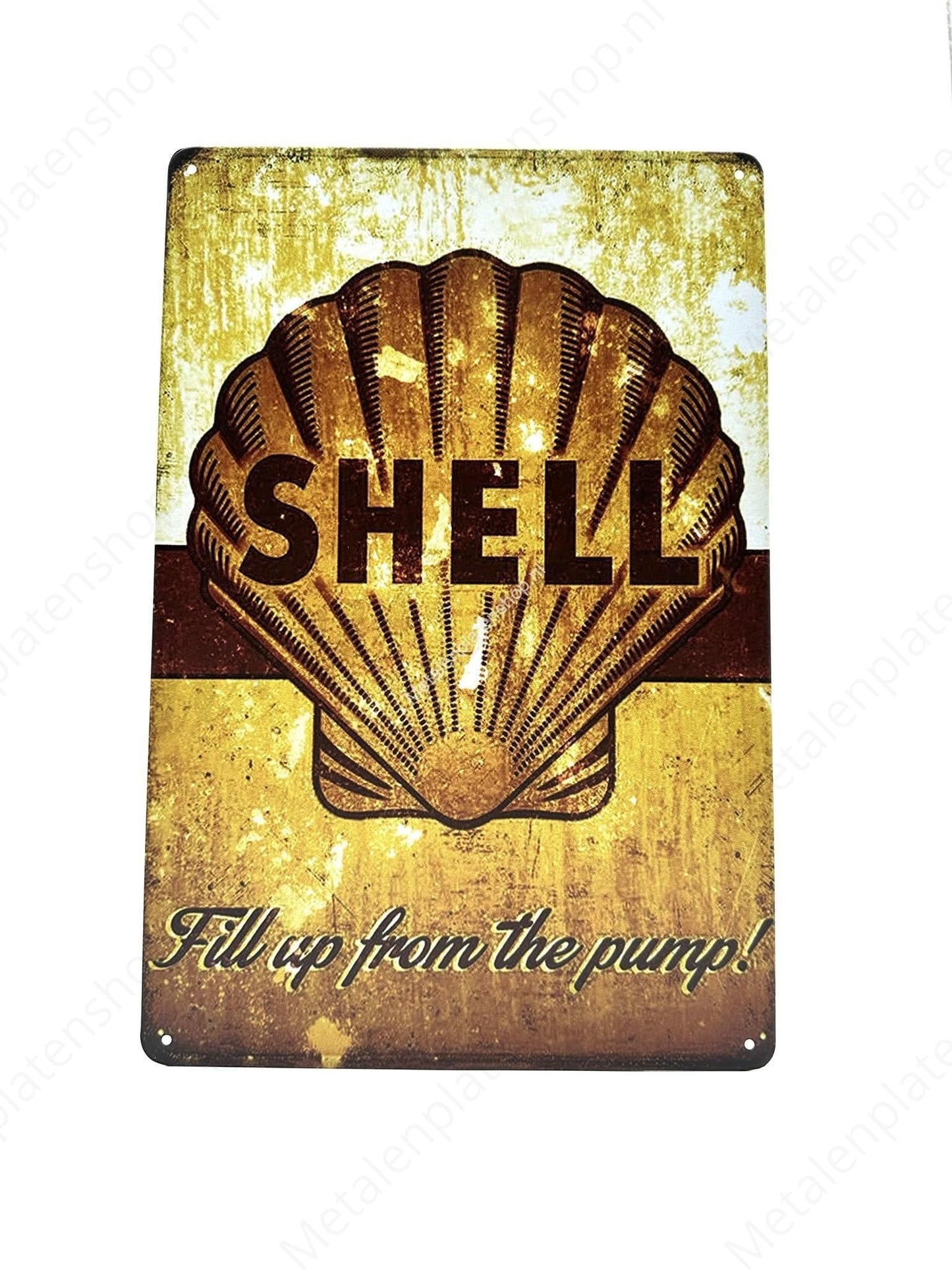 Shell - Fill up from the pump! - Metal Wall Sign