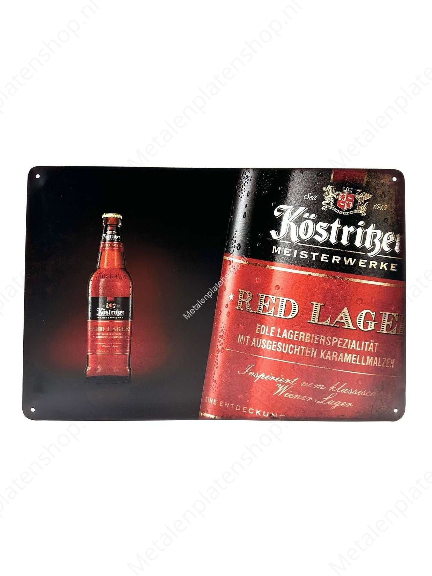 Köstrißer Meisterwerke - Red Lage - Metal Wall Sign