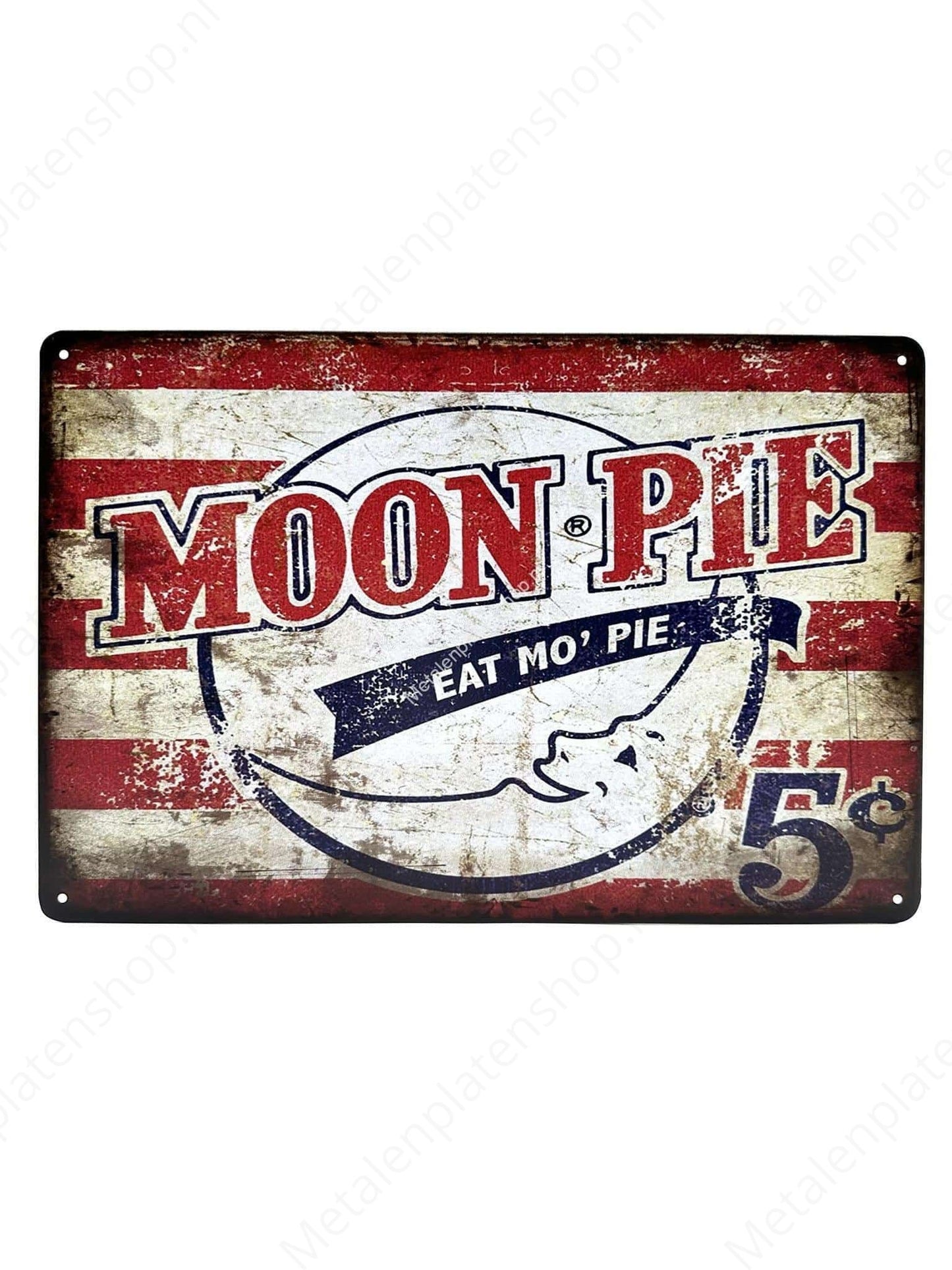 Moon Pie - Eat Mo'Pie - Metal Wall Sign