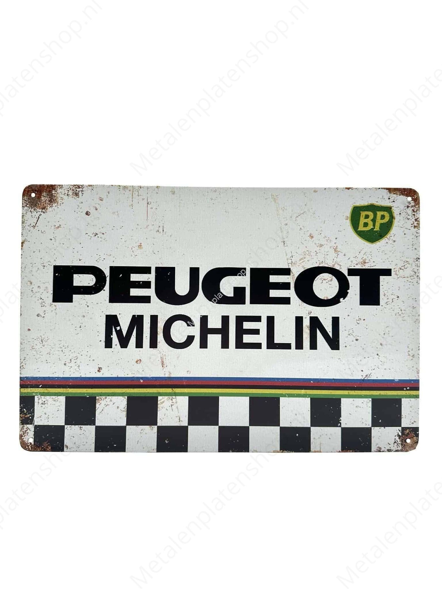 Peugeot Michelin - BP - Metal Wall Sign