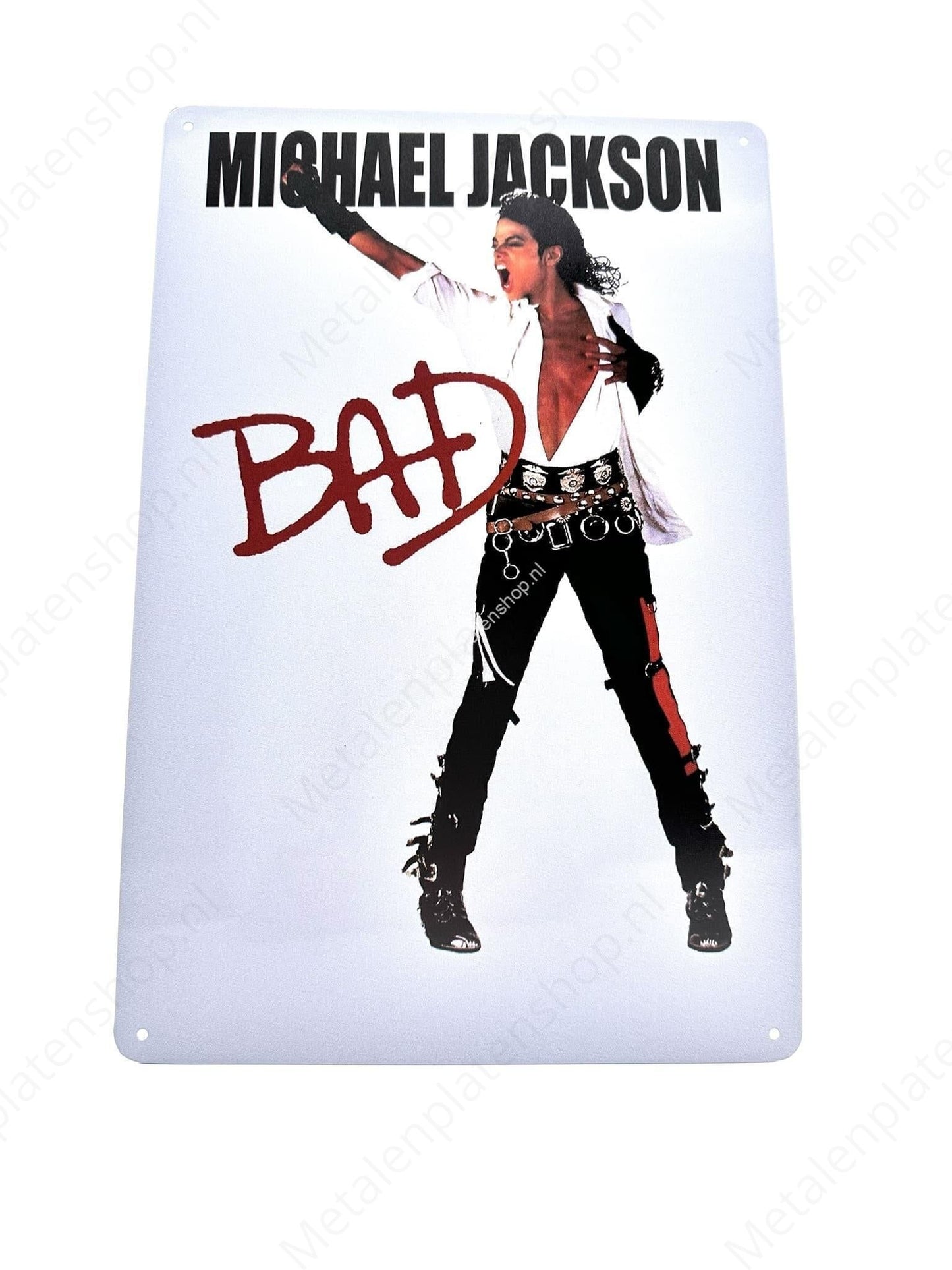 Michael Jackson - BAD - Metal Wall Sign