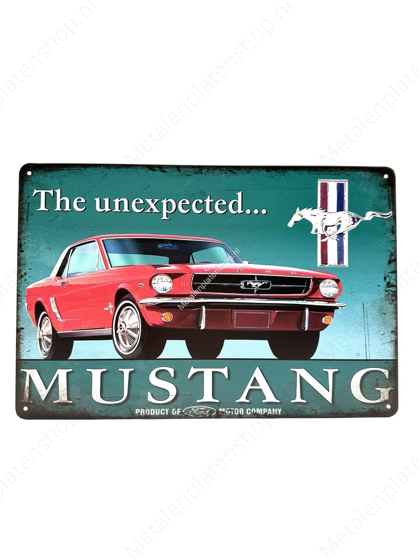 The unexpected... MUSTANG - Metal Wall Sign