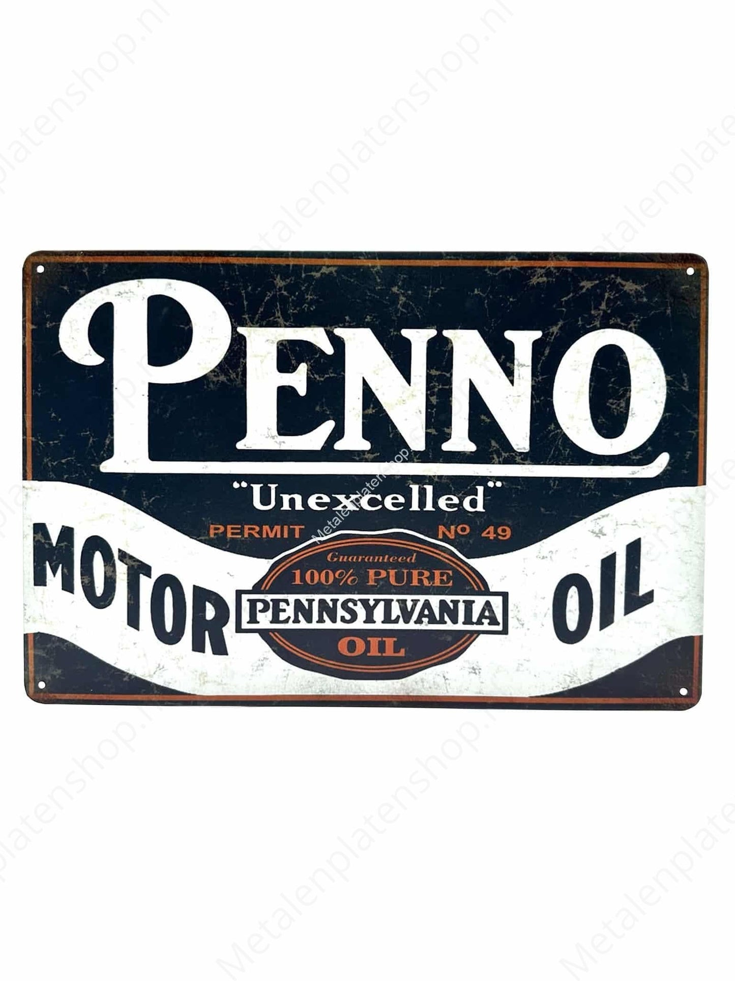 Penno - Motor Oil - Metal Wall Sign