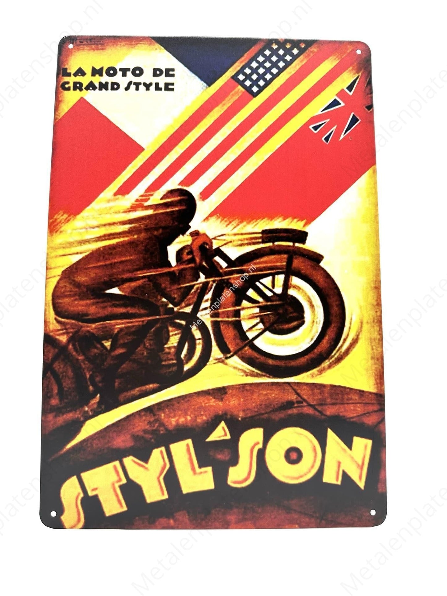 La Moto Grand Style - Styl'son - Metal Wall Sign