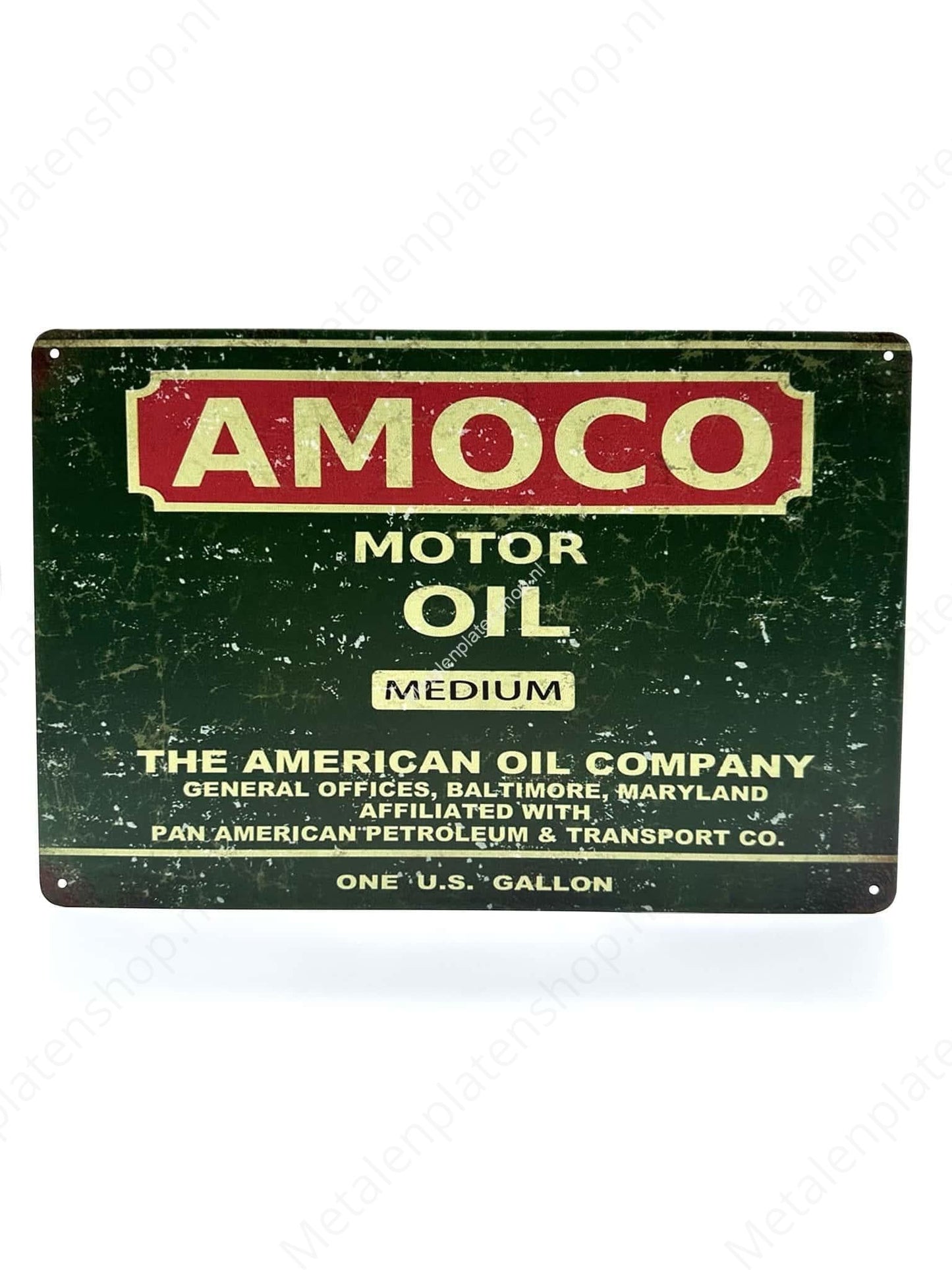 AMOCO - Motor Oil - Metal Wall Sign