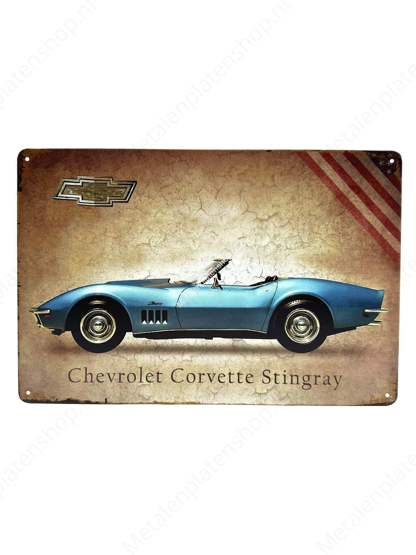 Chevrolet Corvette Stingray - Metal Wall Sign
