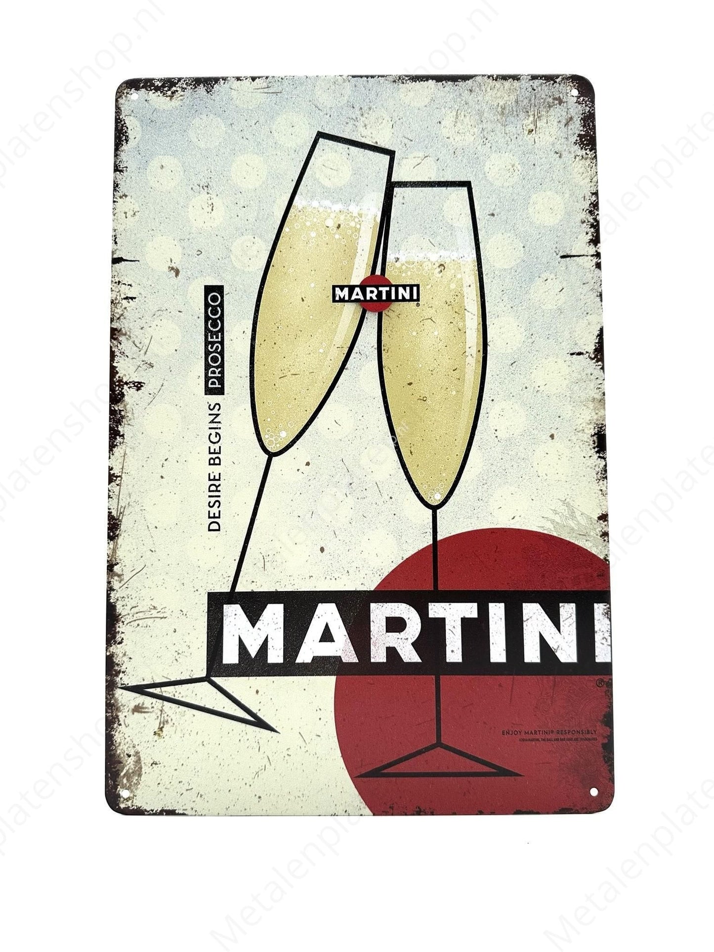 Martini - Metal Wall Sign