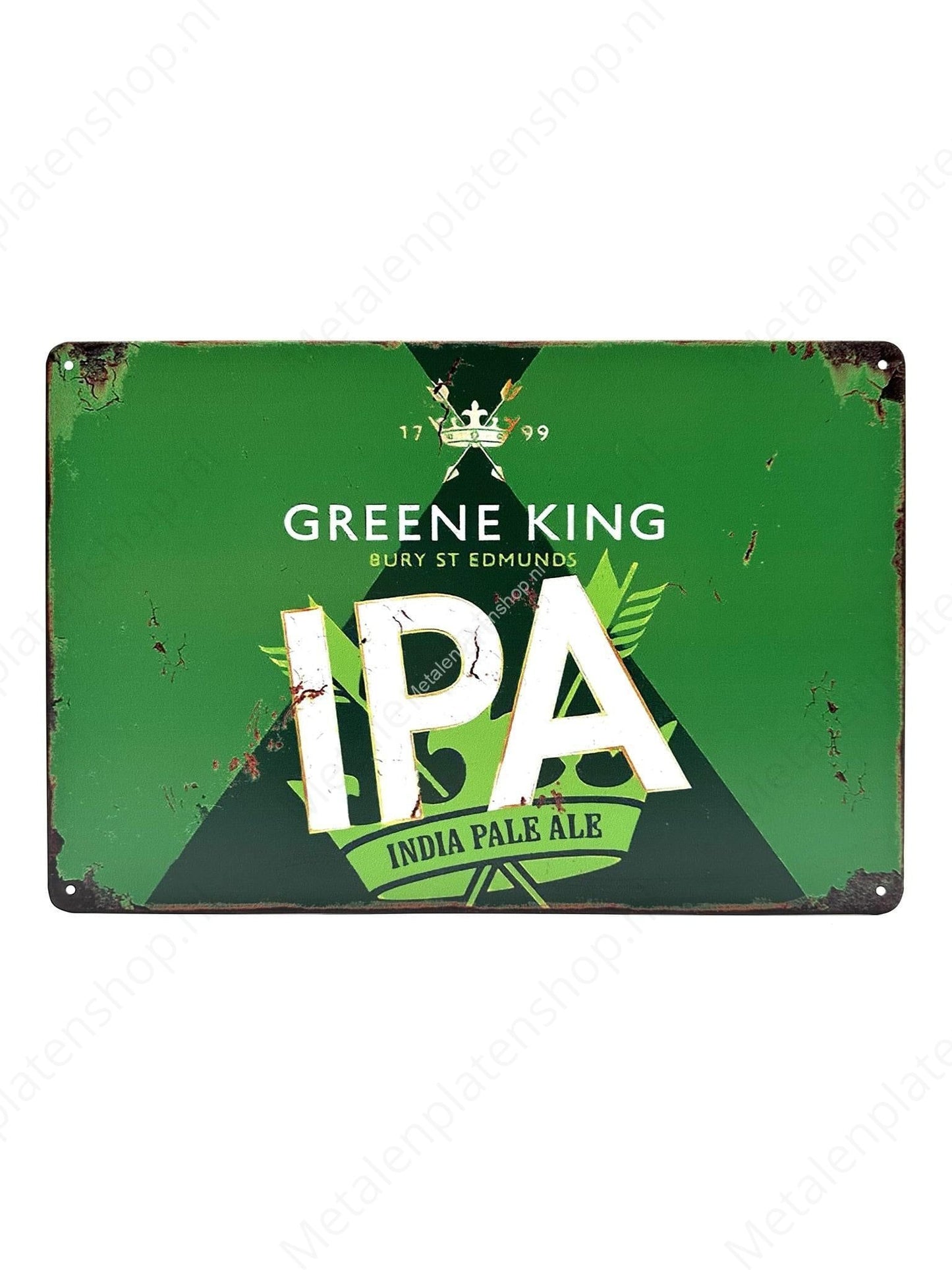 Greene King - IPA - India Pale Ale - Metal Wall Sign