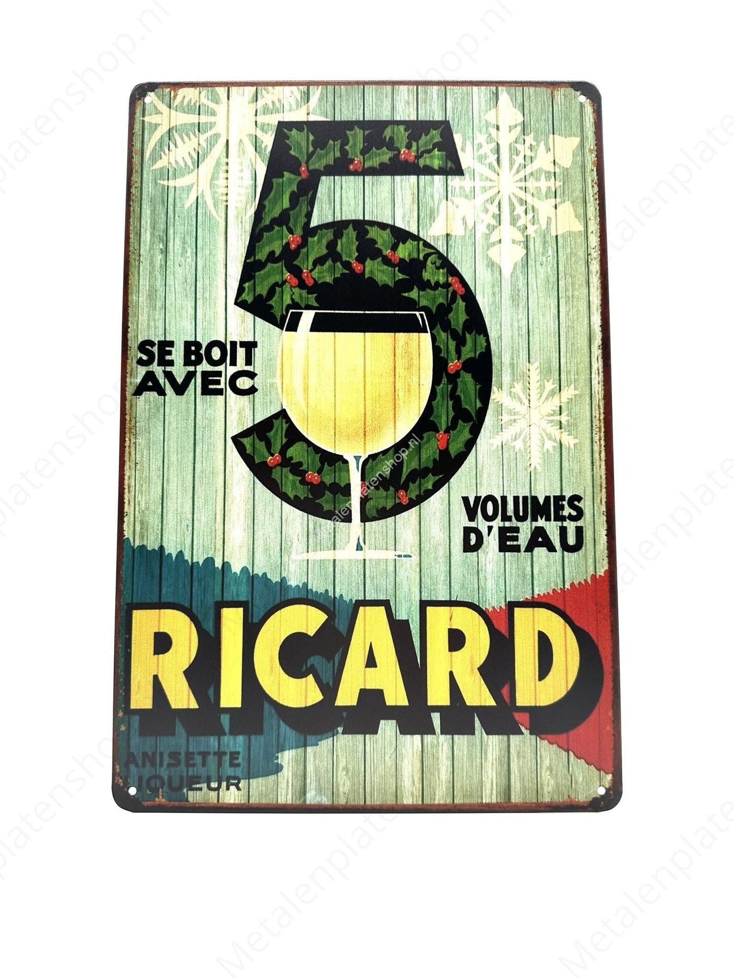 RICARD - Se boit AVEC - Metal Wall Sign