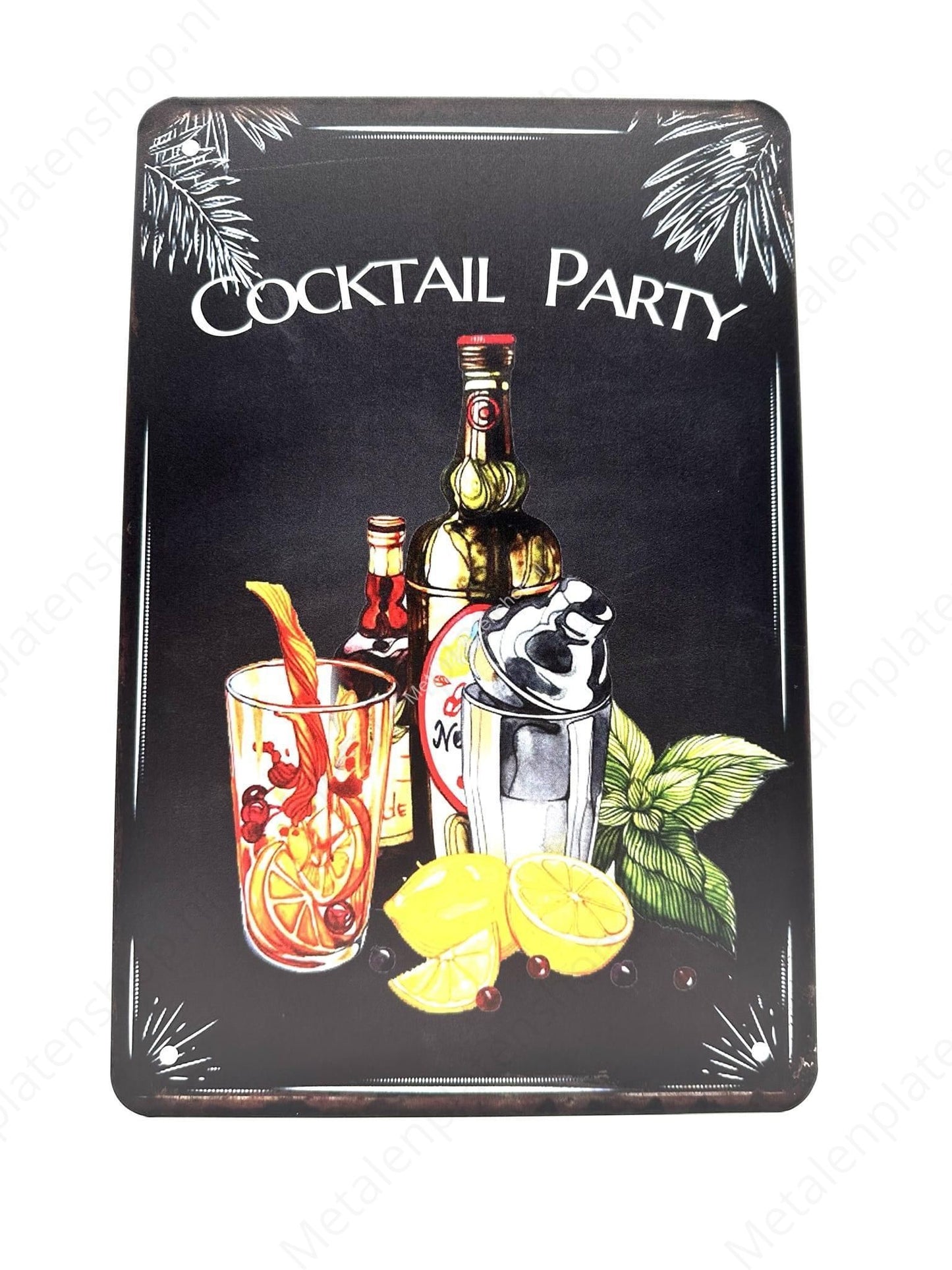 Cocktail Party - Cocktails - Metal Wall Sign