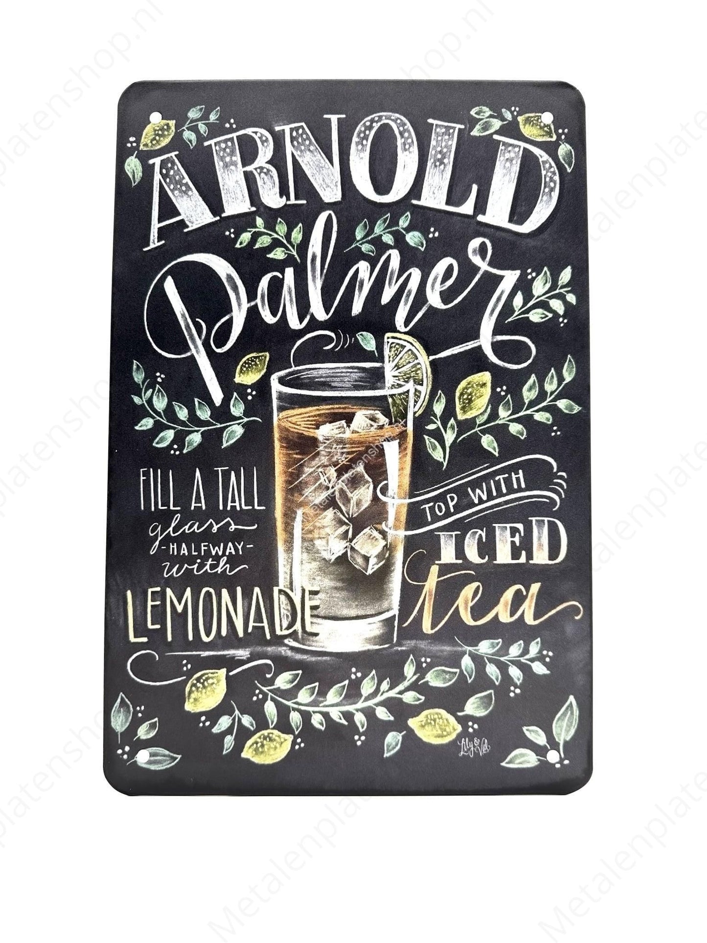 Arnold Palmer - Cocktails - Metal Wall Sign