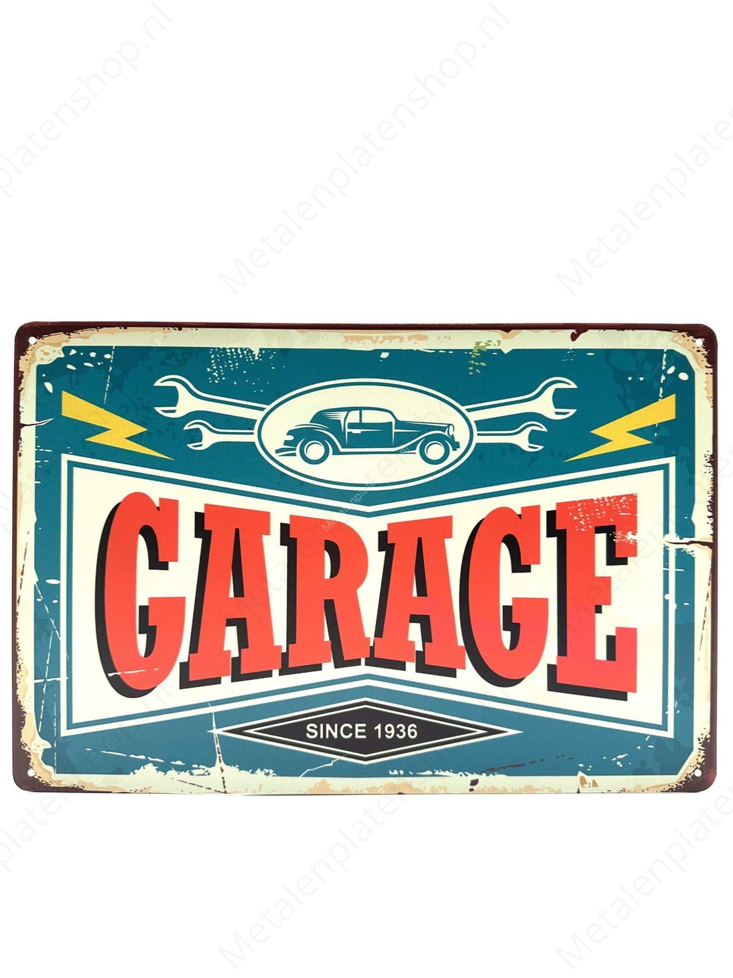 Garage - Since 1936 - Metal Wall Sign