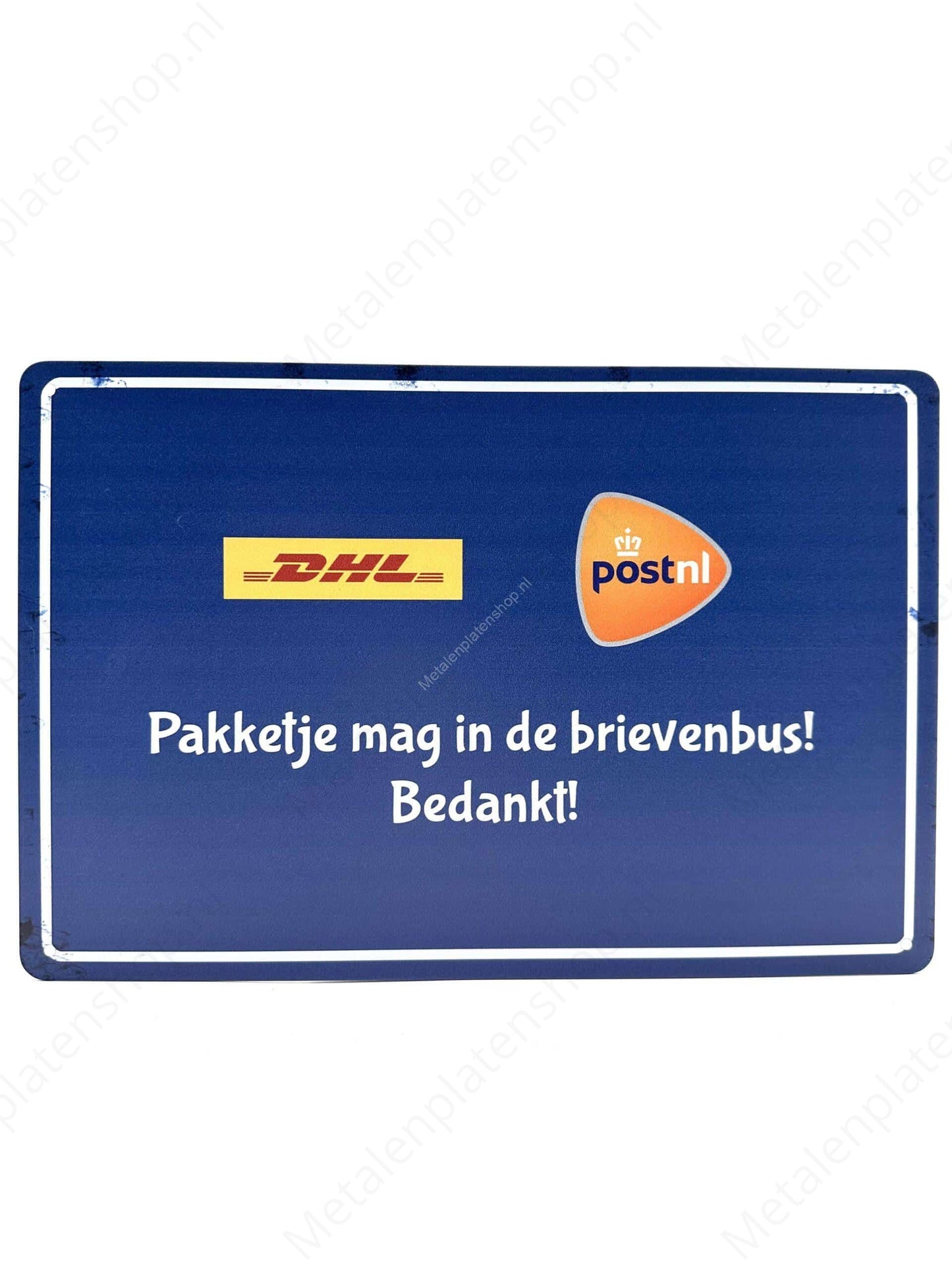 Package can go in the mailbox! Thank you! - DHL &amp; POSTNL