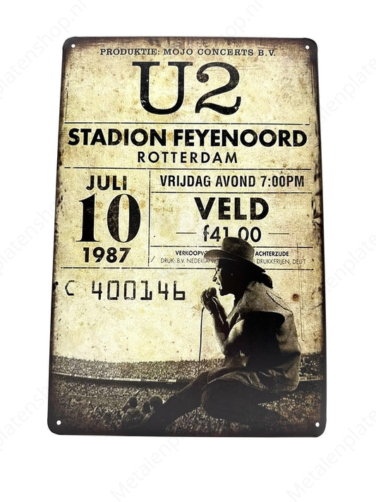 U2 - Stadion Feyenoord - Rotterdam - 1987