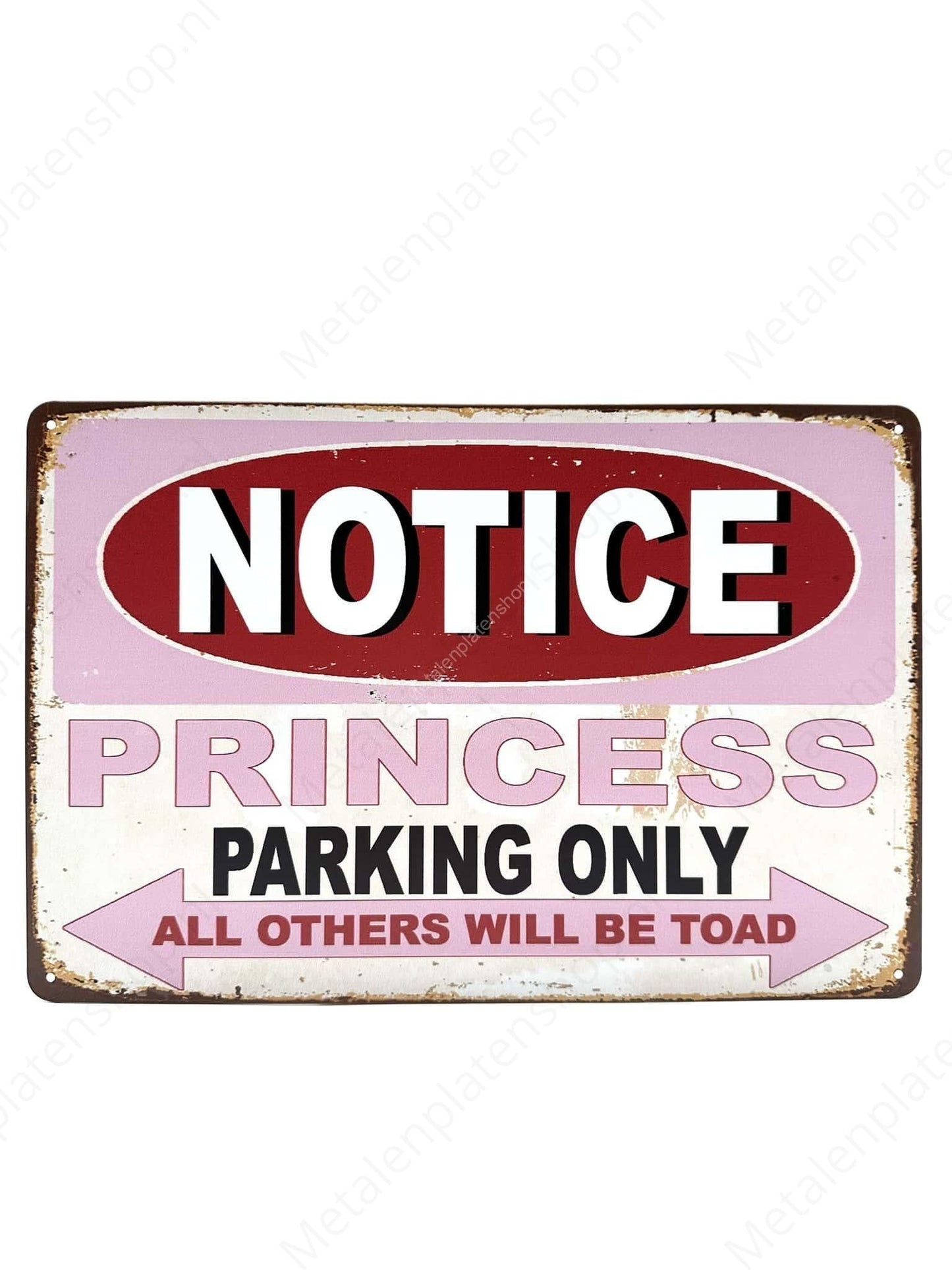 Notice - Princess - Parking Only