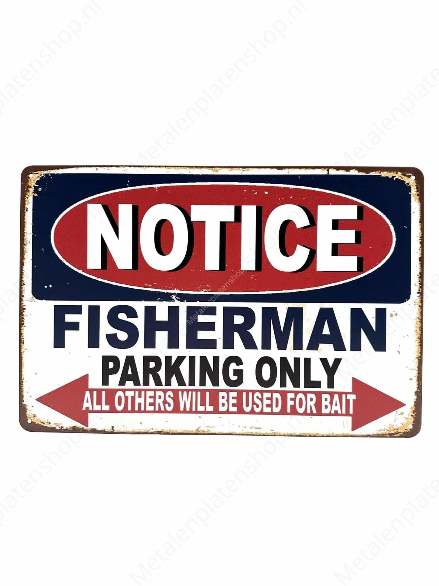Notice - Fisherman - Parking Only