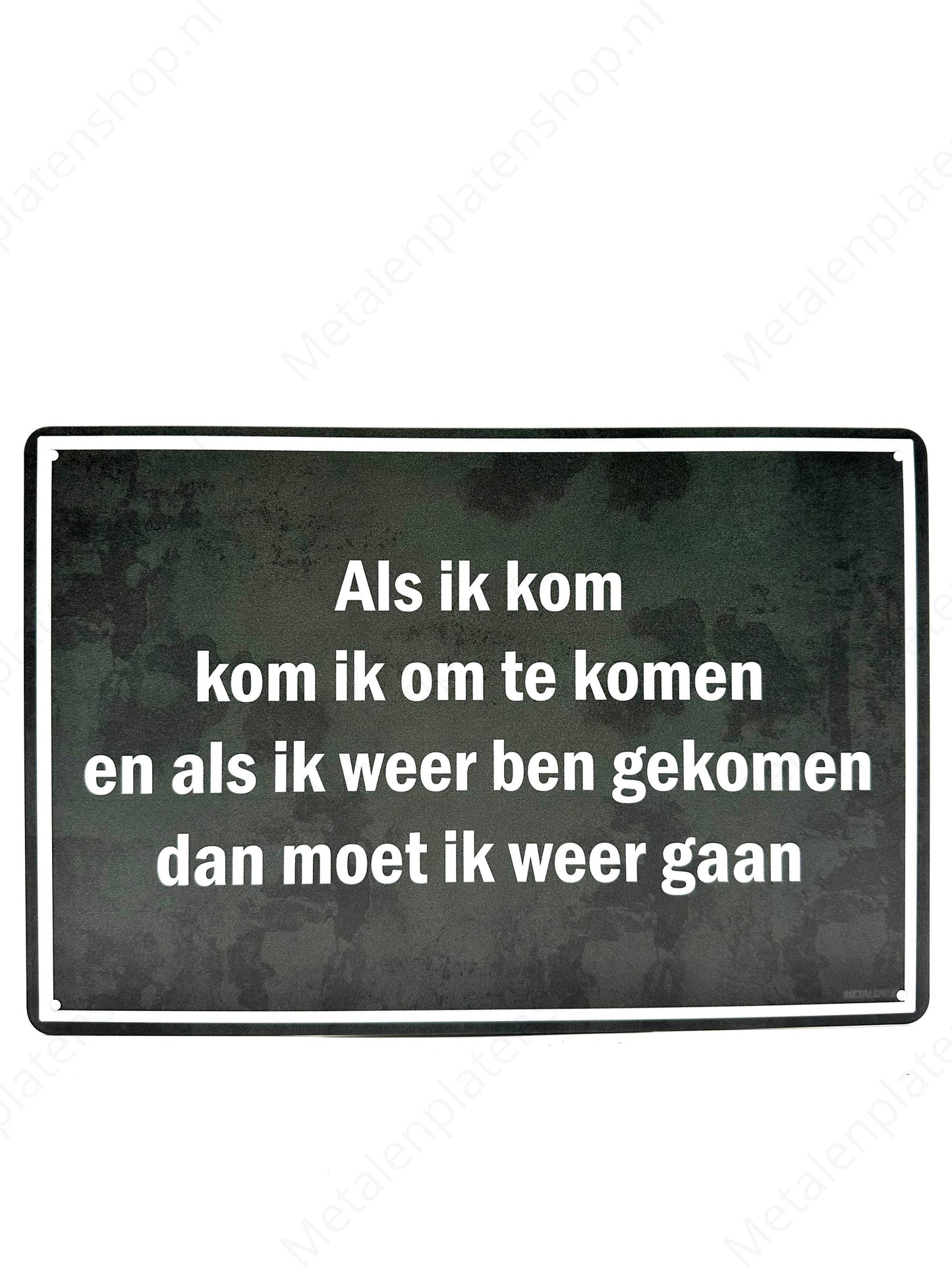 When I come, I come to come, and when I have come again, then I must go again