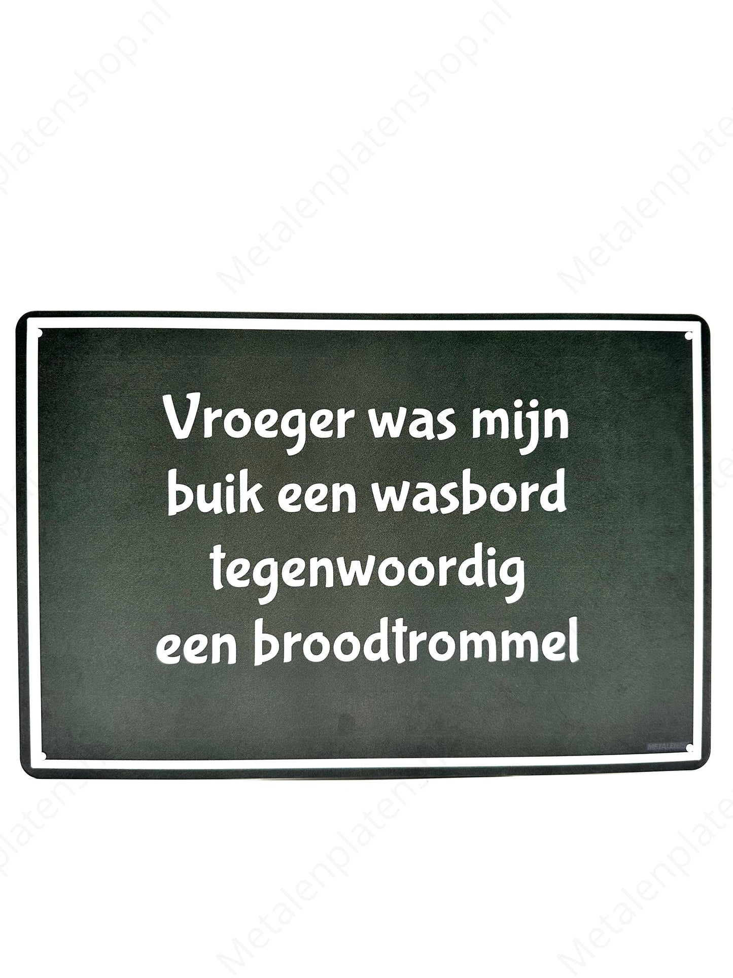 My stomach used to be a washboard, now it's a lunchbox