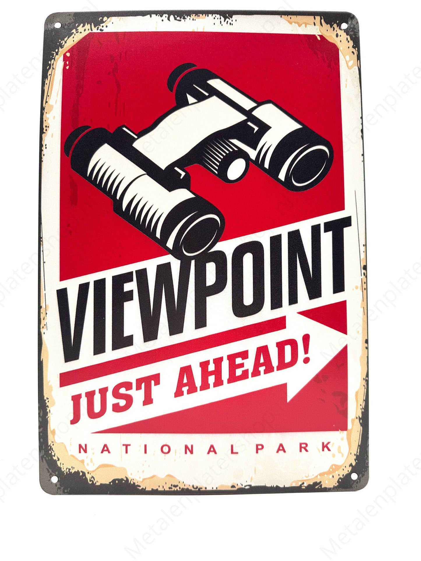 Viewpoint Just Ahead - National Park - Metal Wall Sign