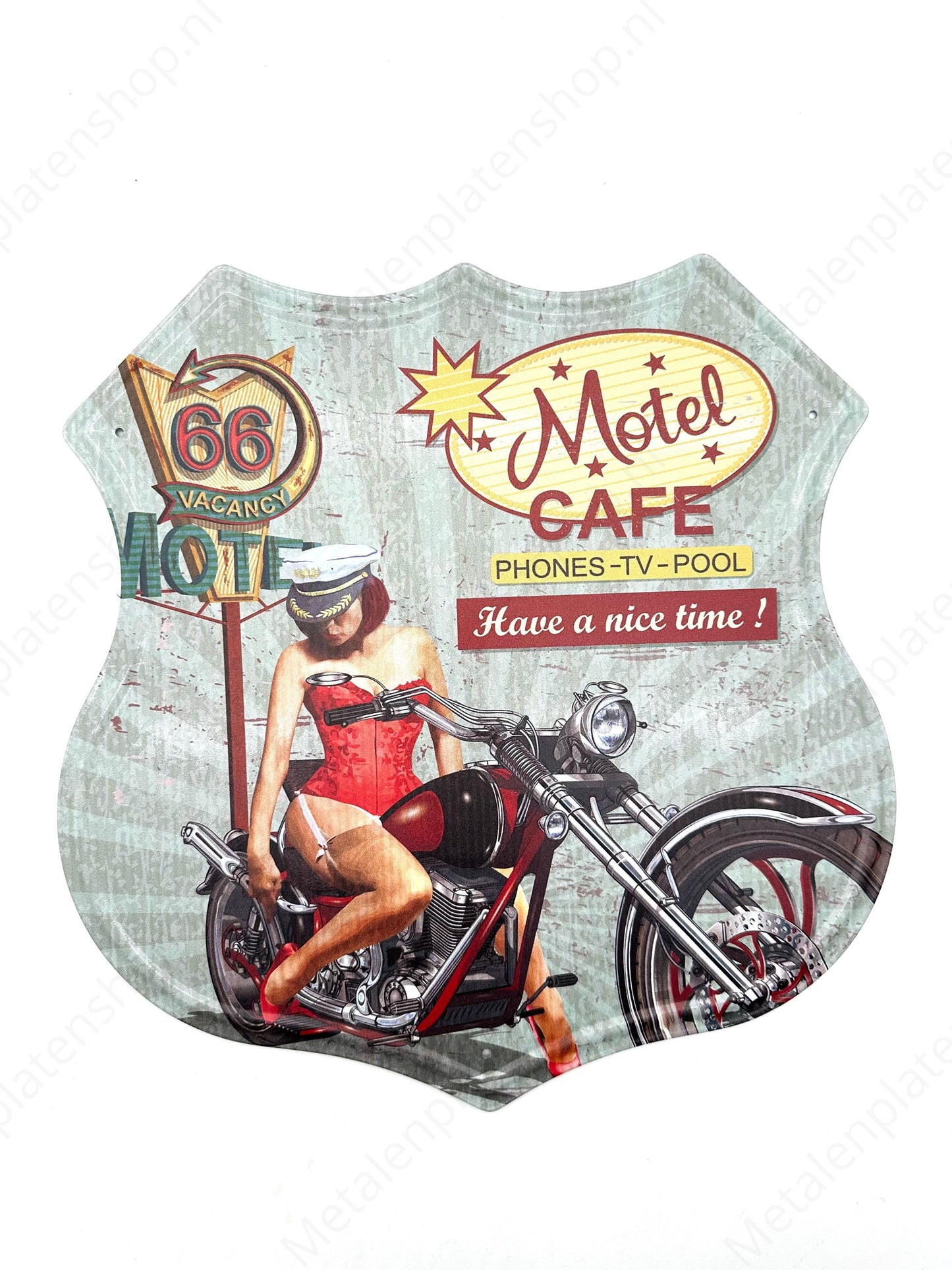 Motel Cafe - Route 66 Style Sign