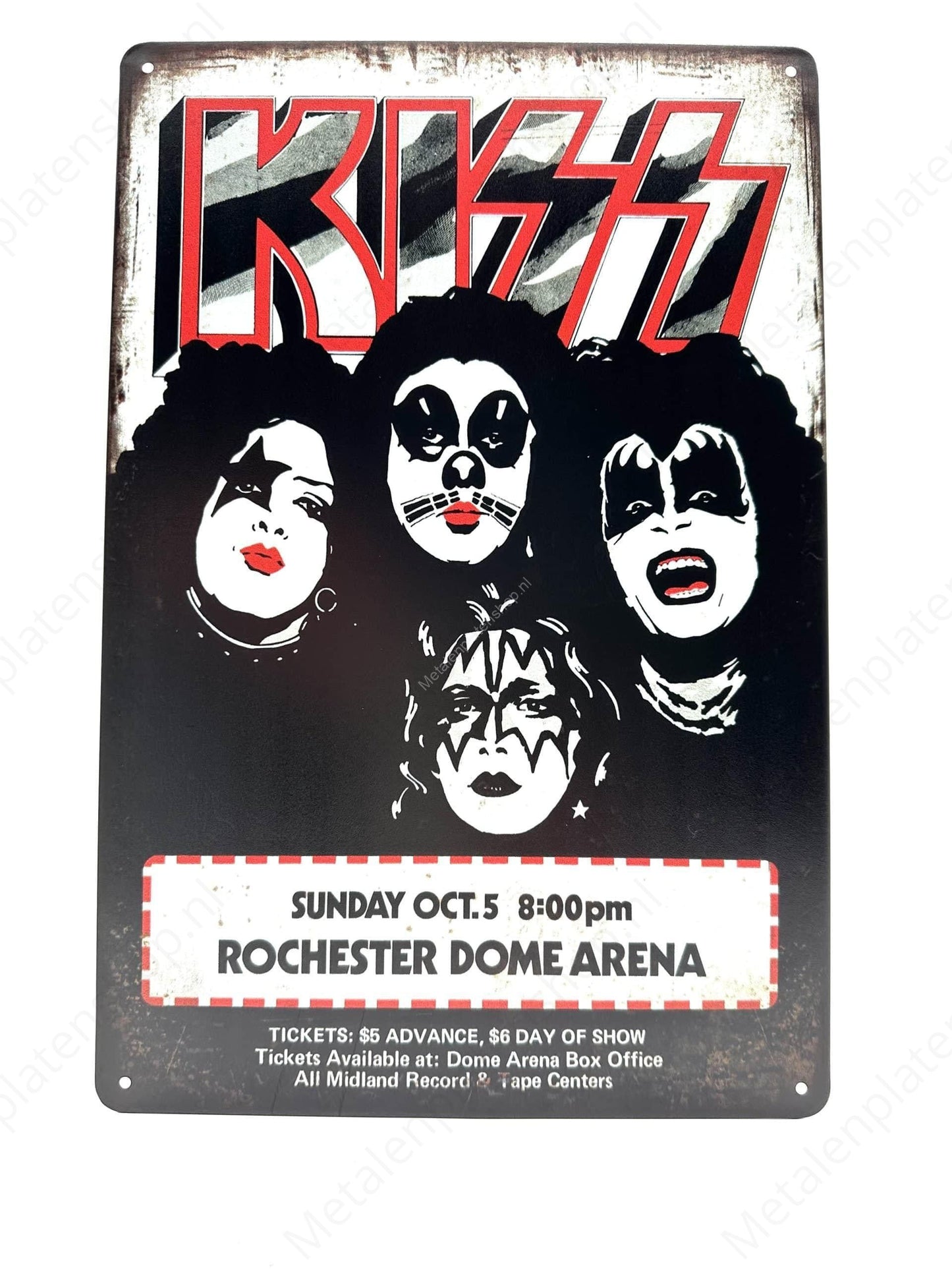 KISS Rochester Dome Arena - Metal Wall Sign