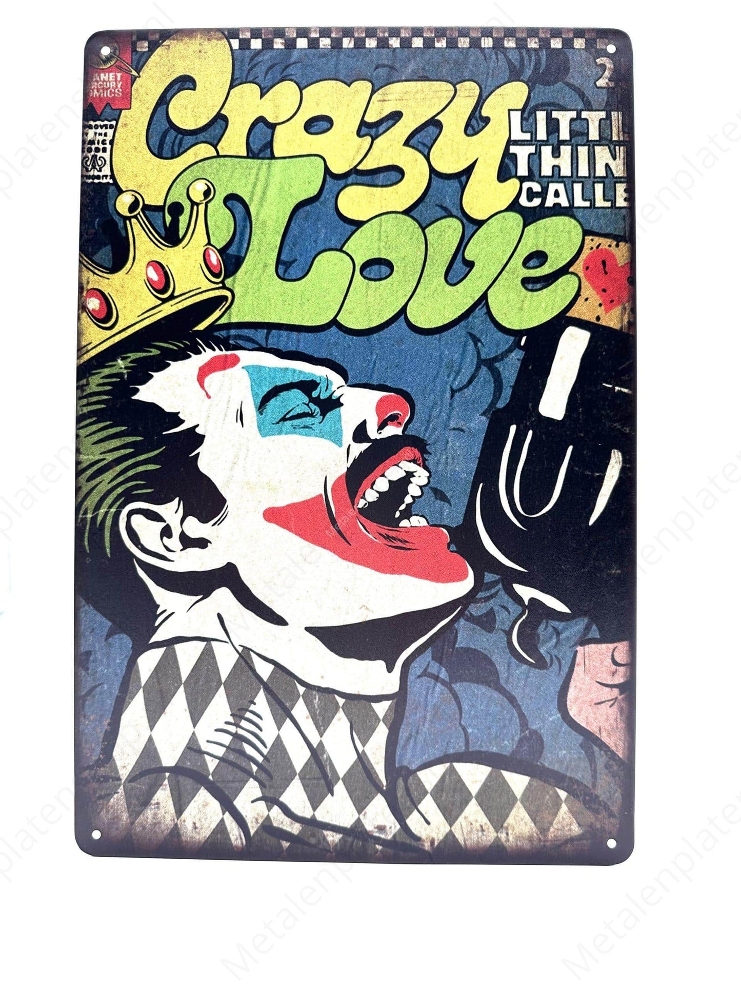 Crazy Little Thing Called Love - Queen - Metal Wall Sign