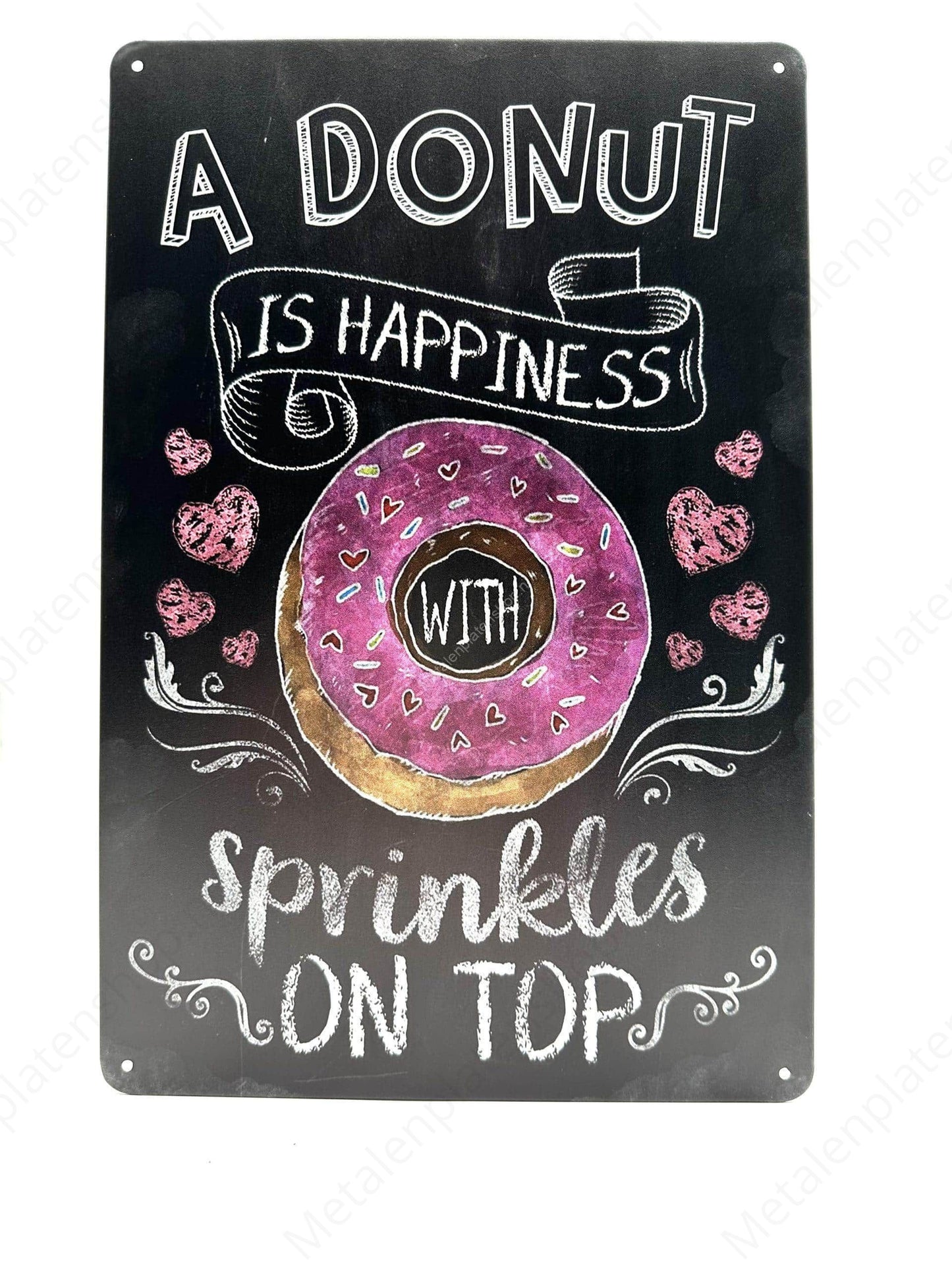 Chalkboard - A Donut Is Happiness