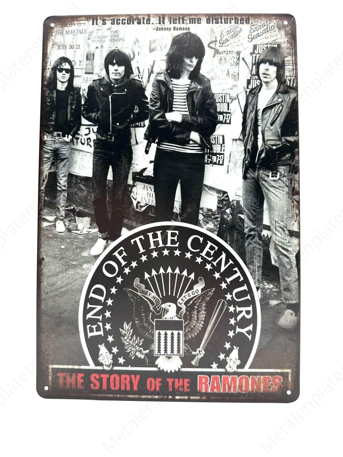 The Story of the Ramones - Metal Wall Sign