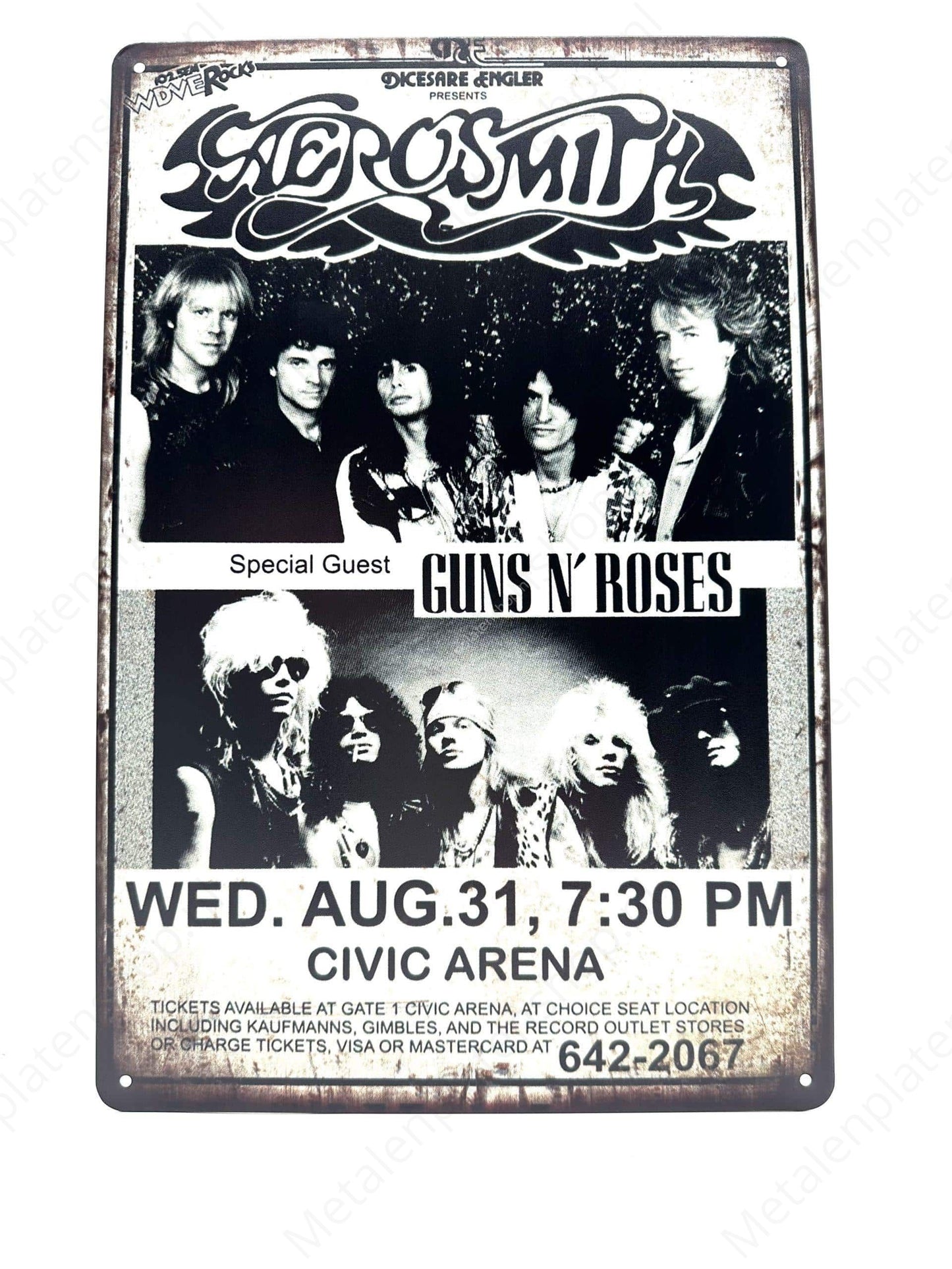 Aerosmith - Metal Wall Sign