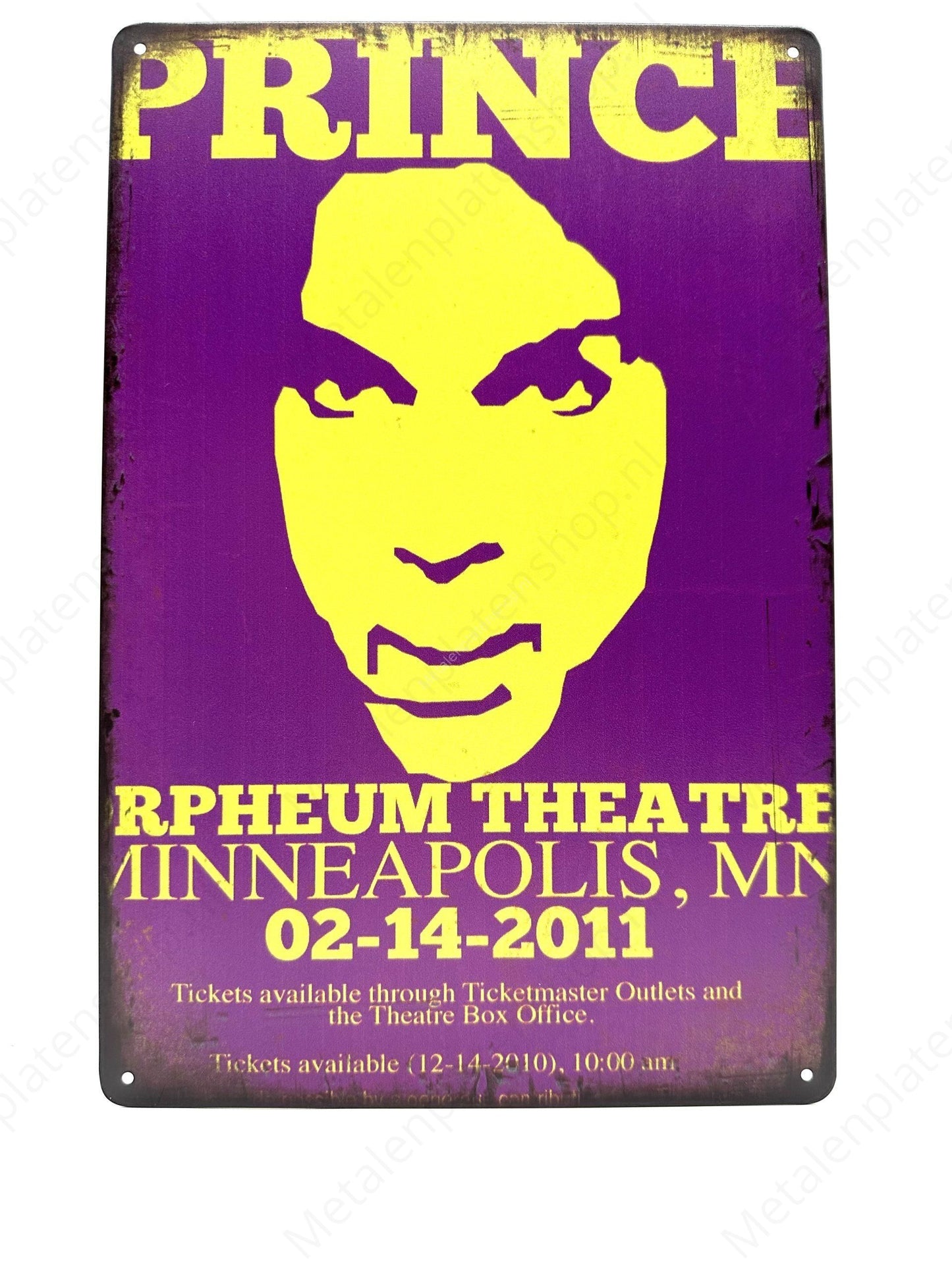 PRINCE - Metal Wall Sign