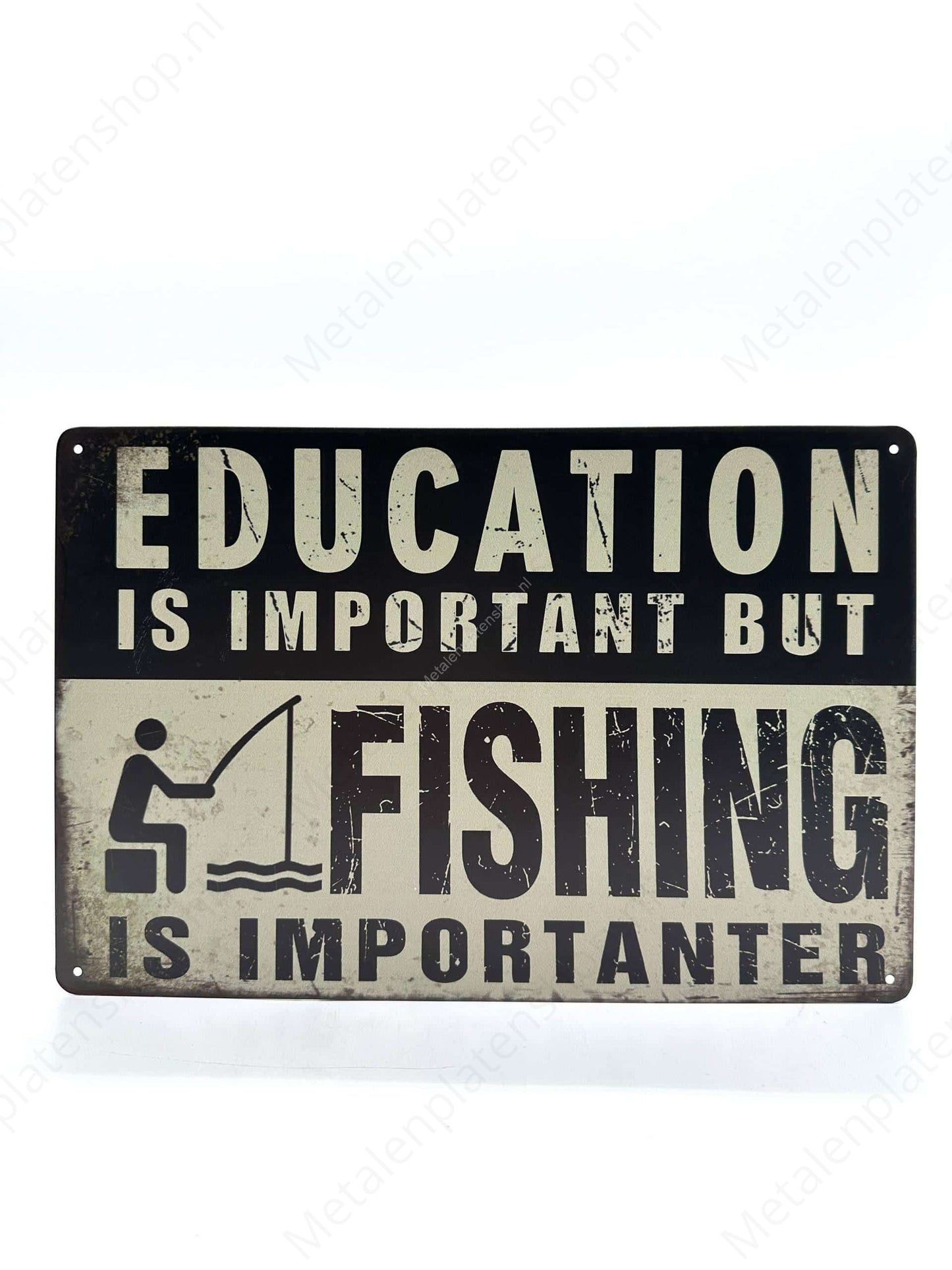 Education is important but fishing is more important