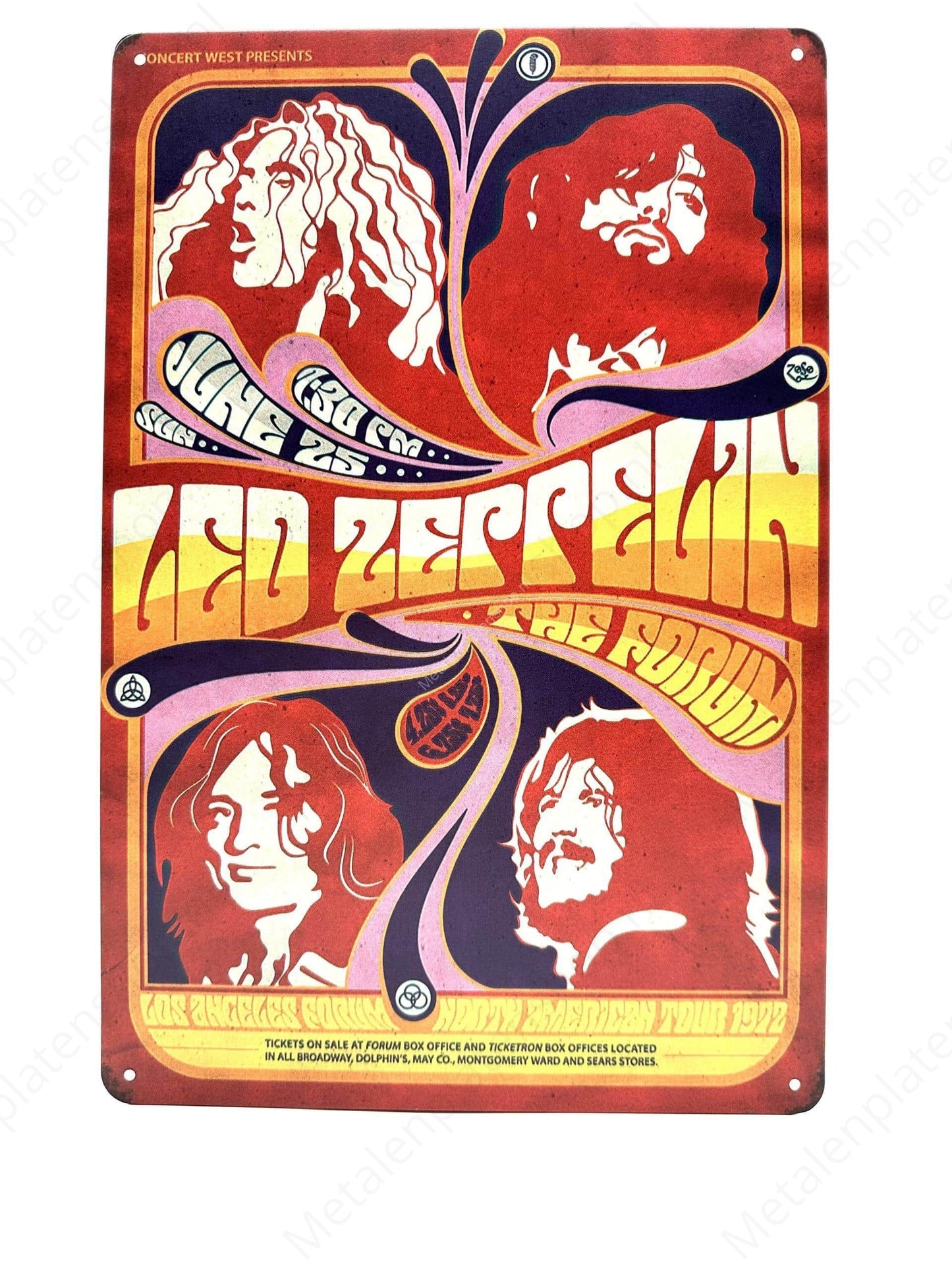 LED Zeppelin - Metal Wall Sign