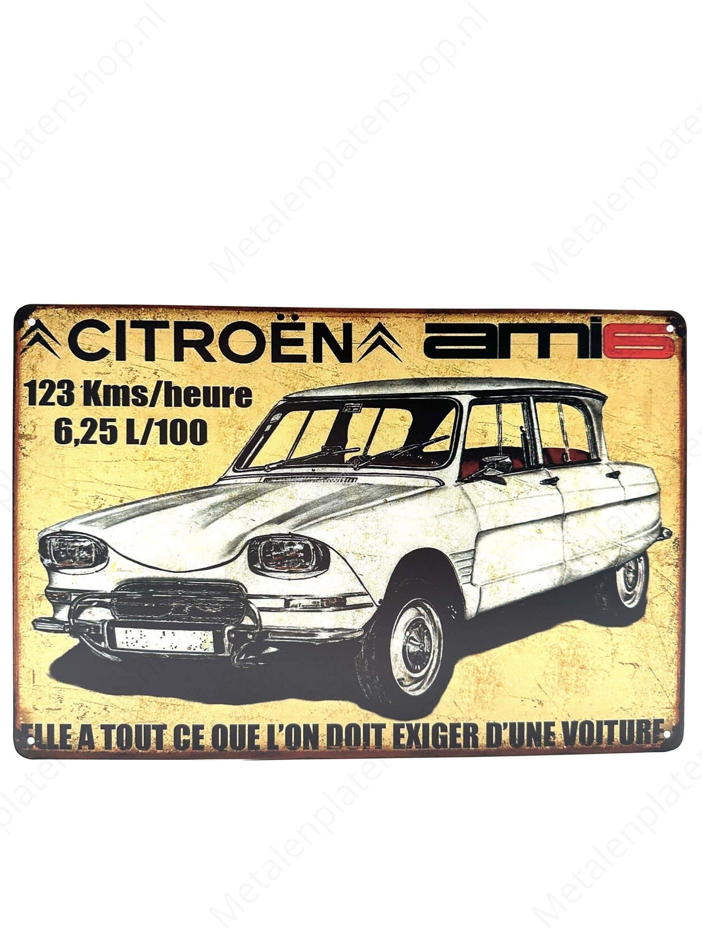 Citroën ami6 - Metal Wall Sign