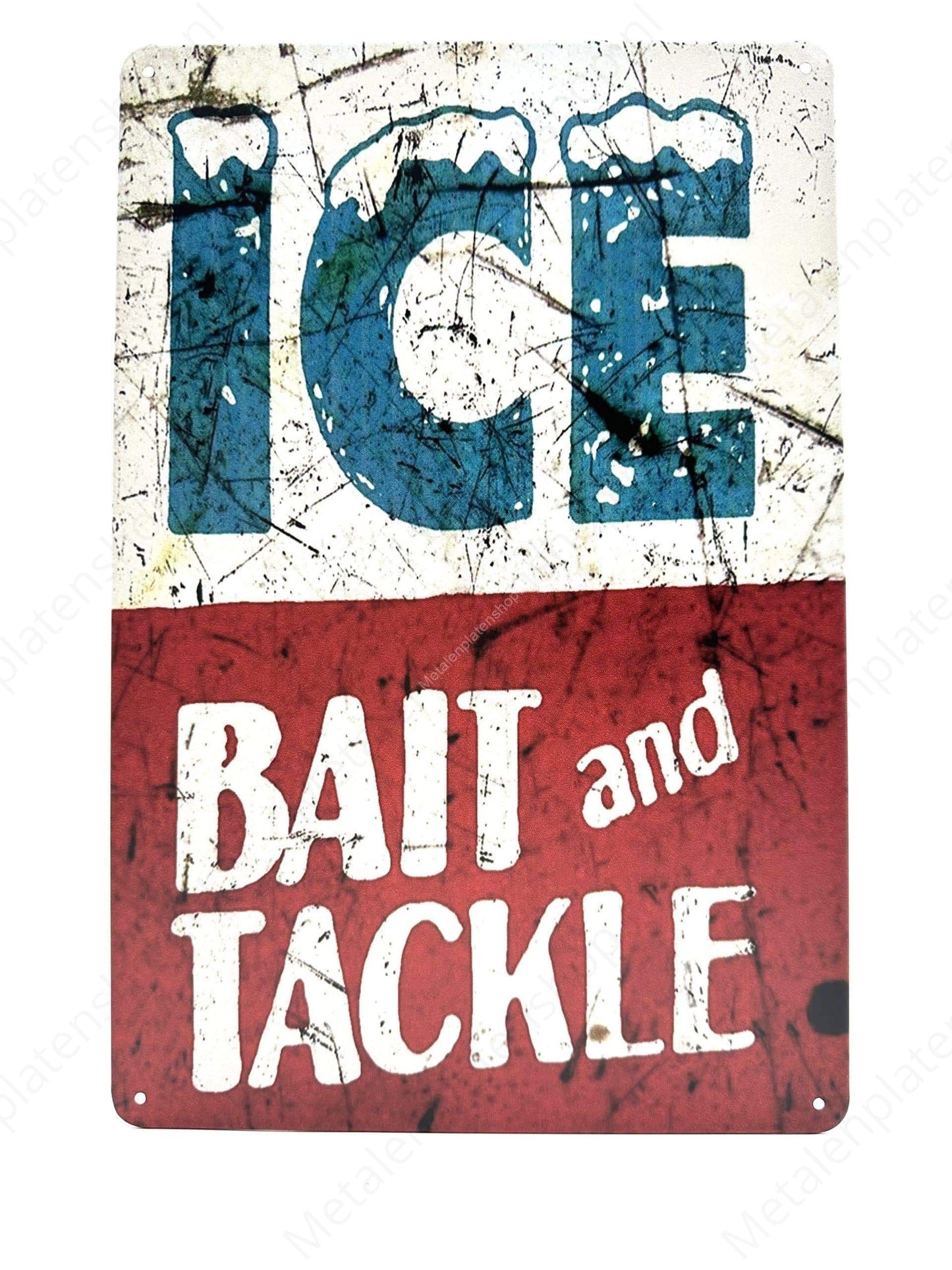 ICE Bait and Tackle - Metal Wall Sign
