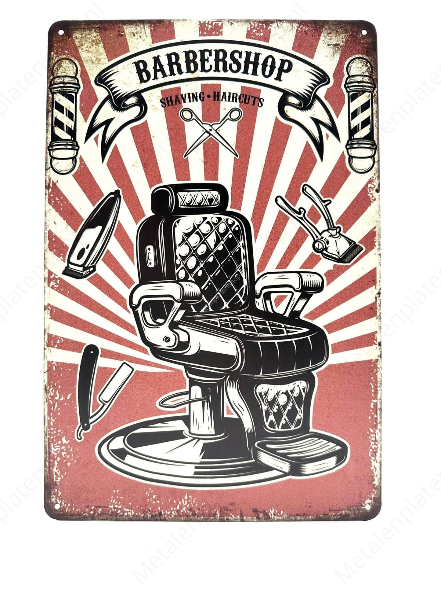 Barbershop - Metal Wall Sign