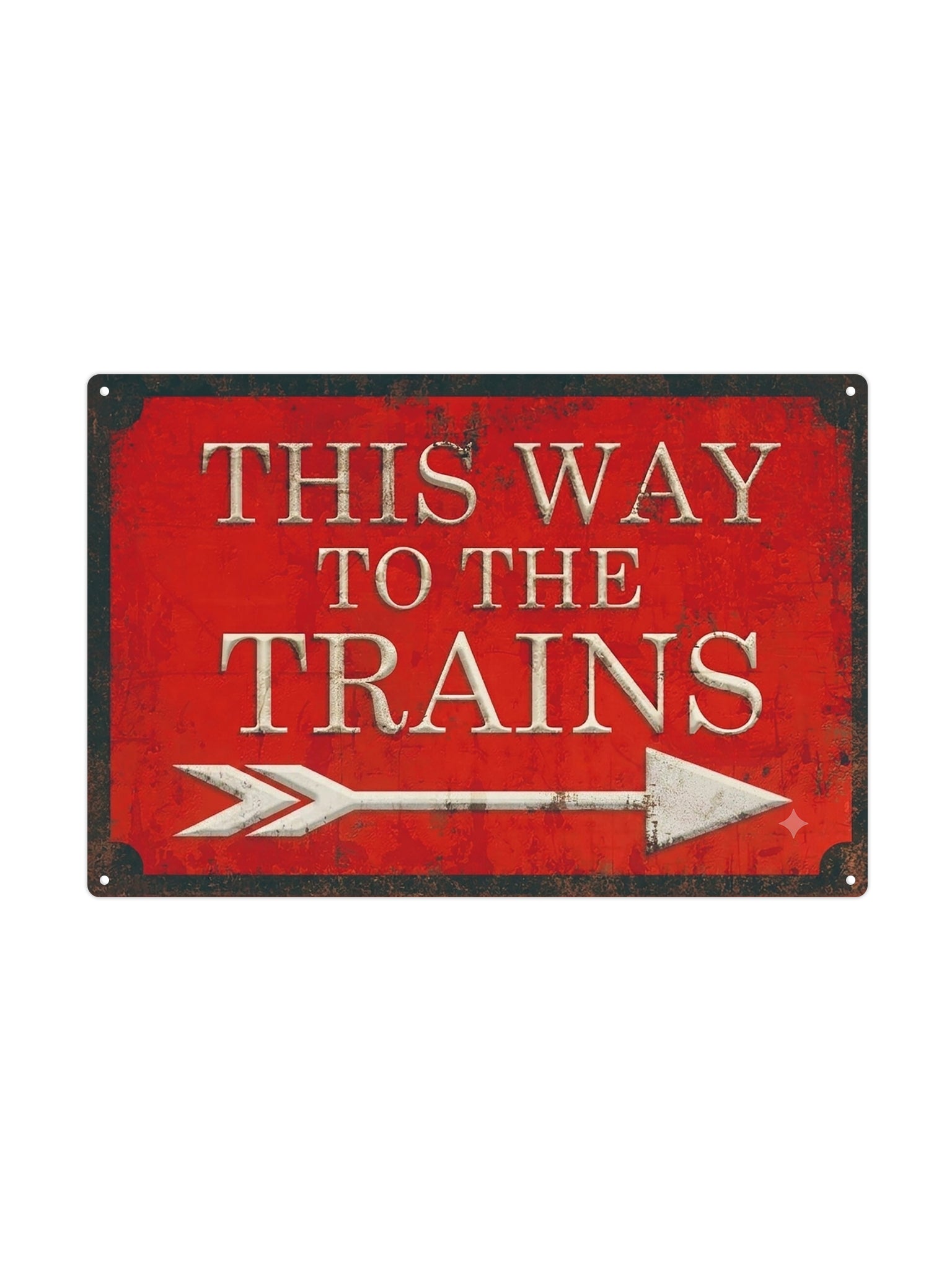 This way to the trains - Treinen - Rechts