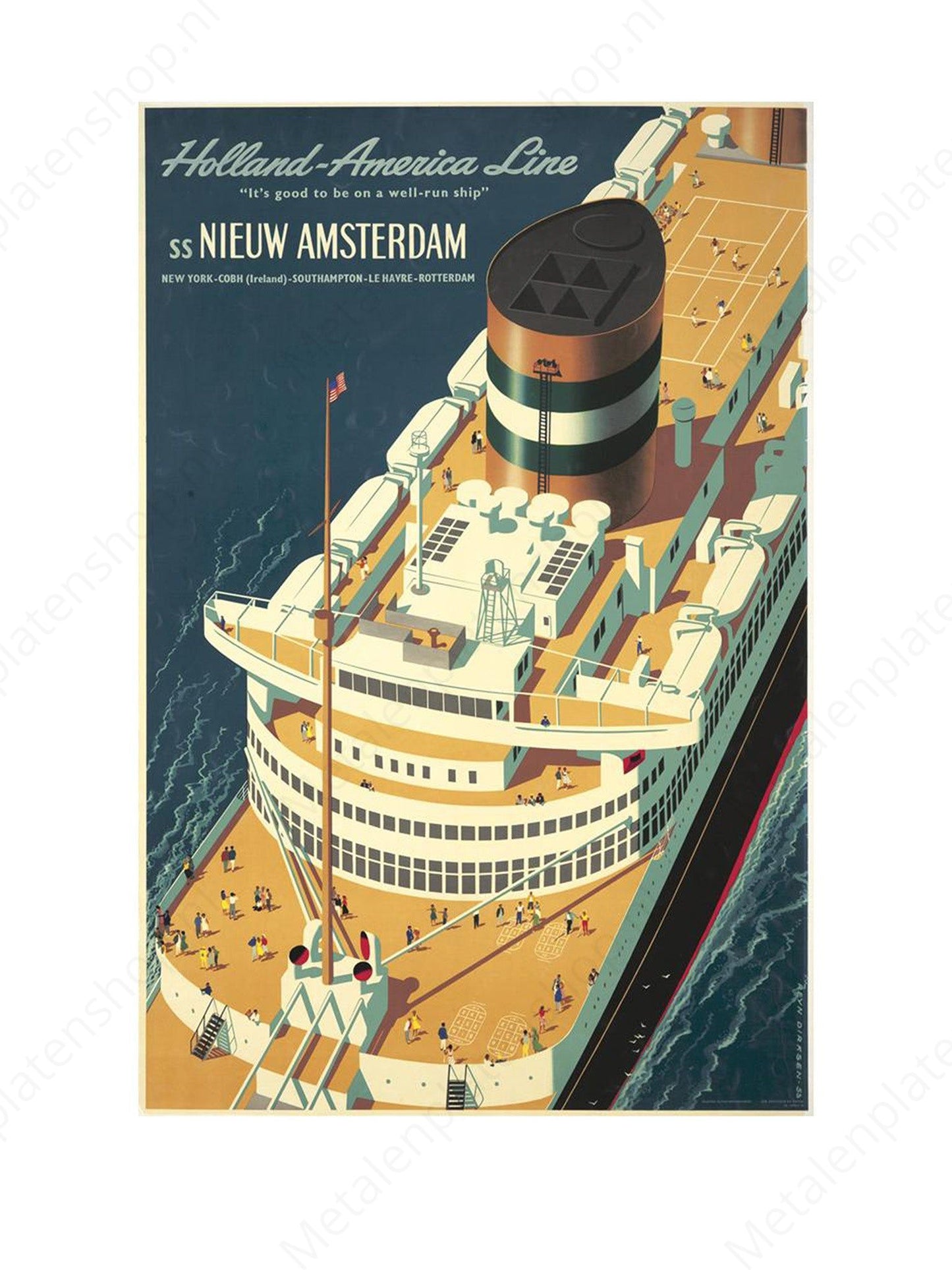 Holland America Line - SS Nieuw Amsterdam - Nostalgic
