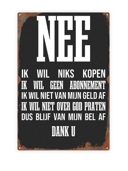 Nein, ich möchte nichts kaufen, kein Abonnement abschließen oder über Gott reden.