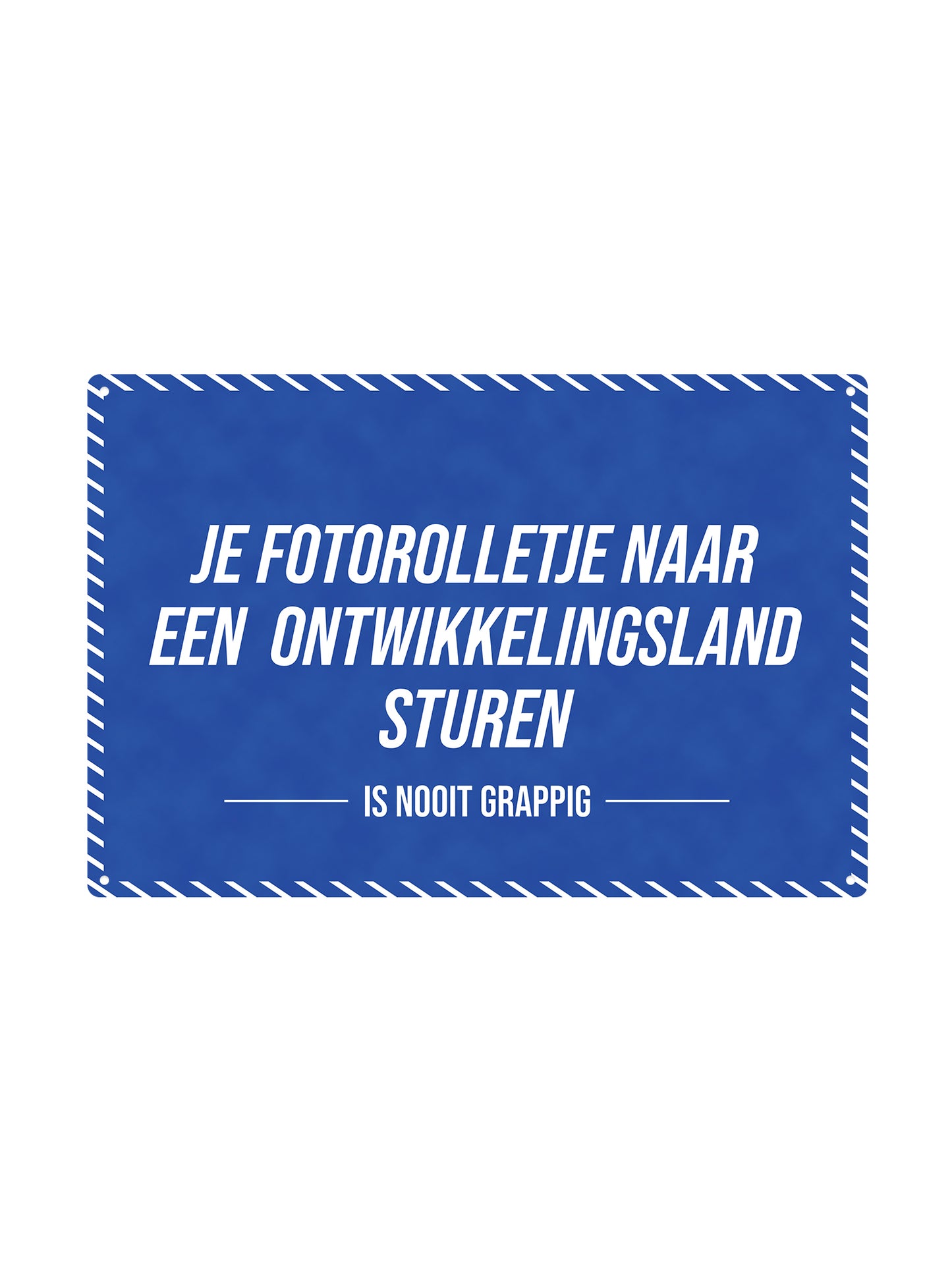 Sending your film roll to a developing country - Is Never Funny