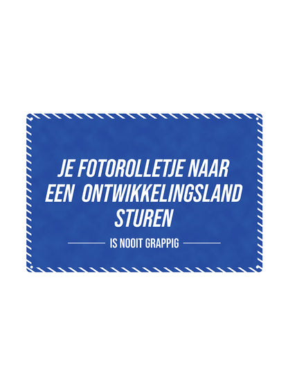 Sending your film roll to a developing country - Is Never Funny