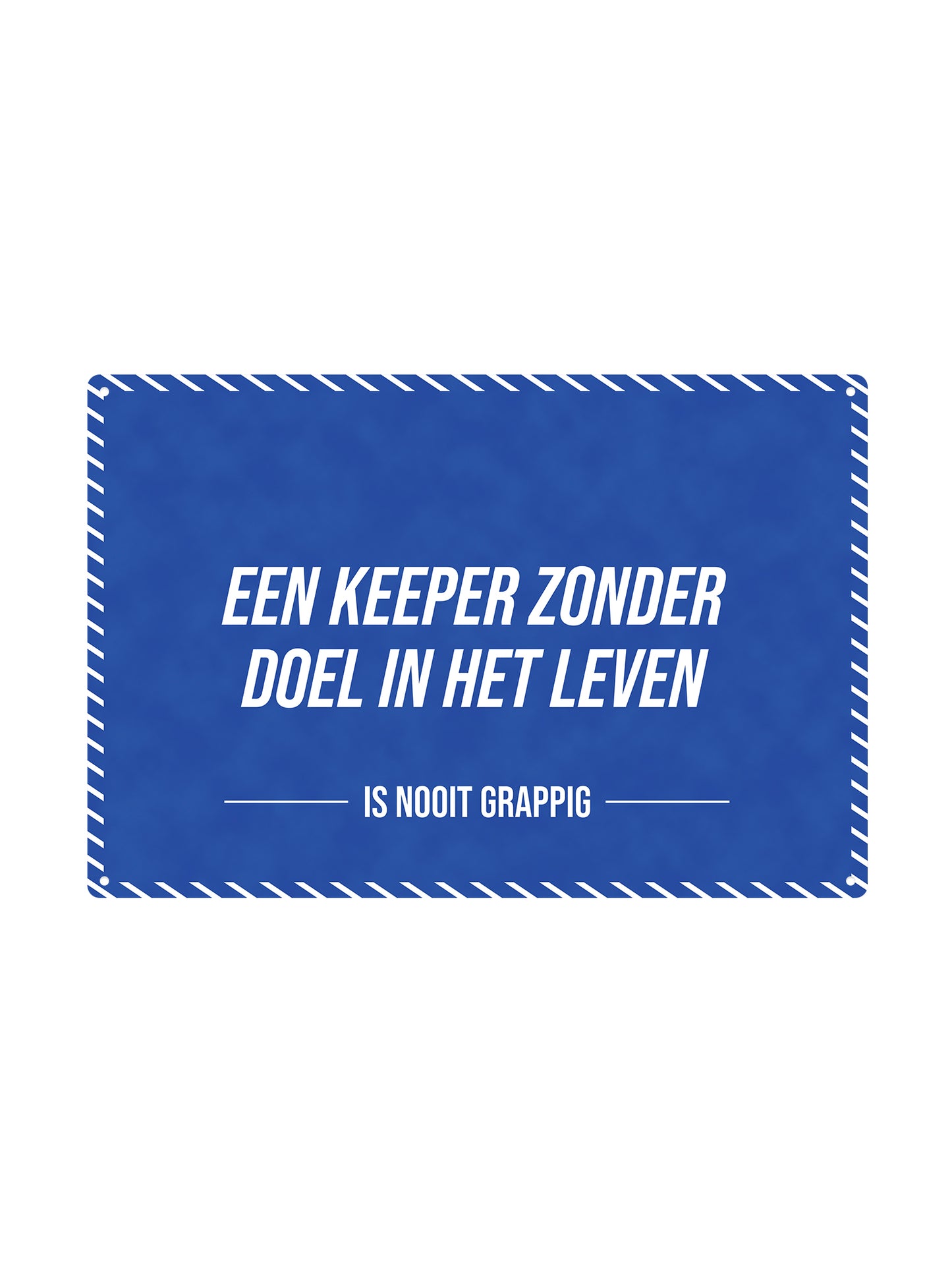 A Goalkeeper With No Purpose in Life - Is Never Funny