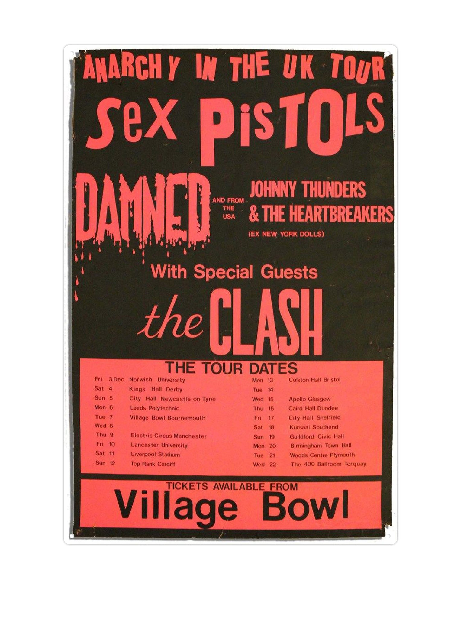 Sex Pistols UK Tour
