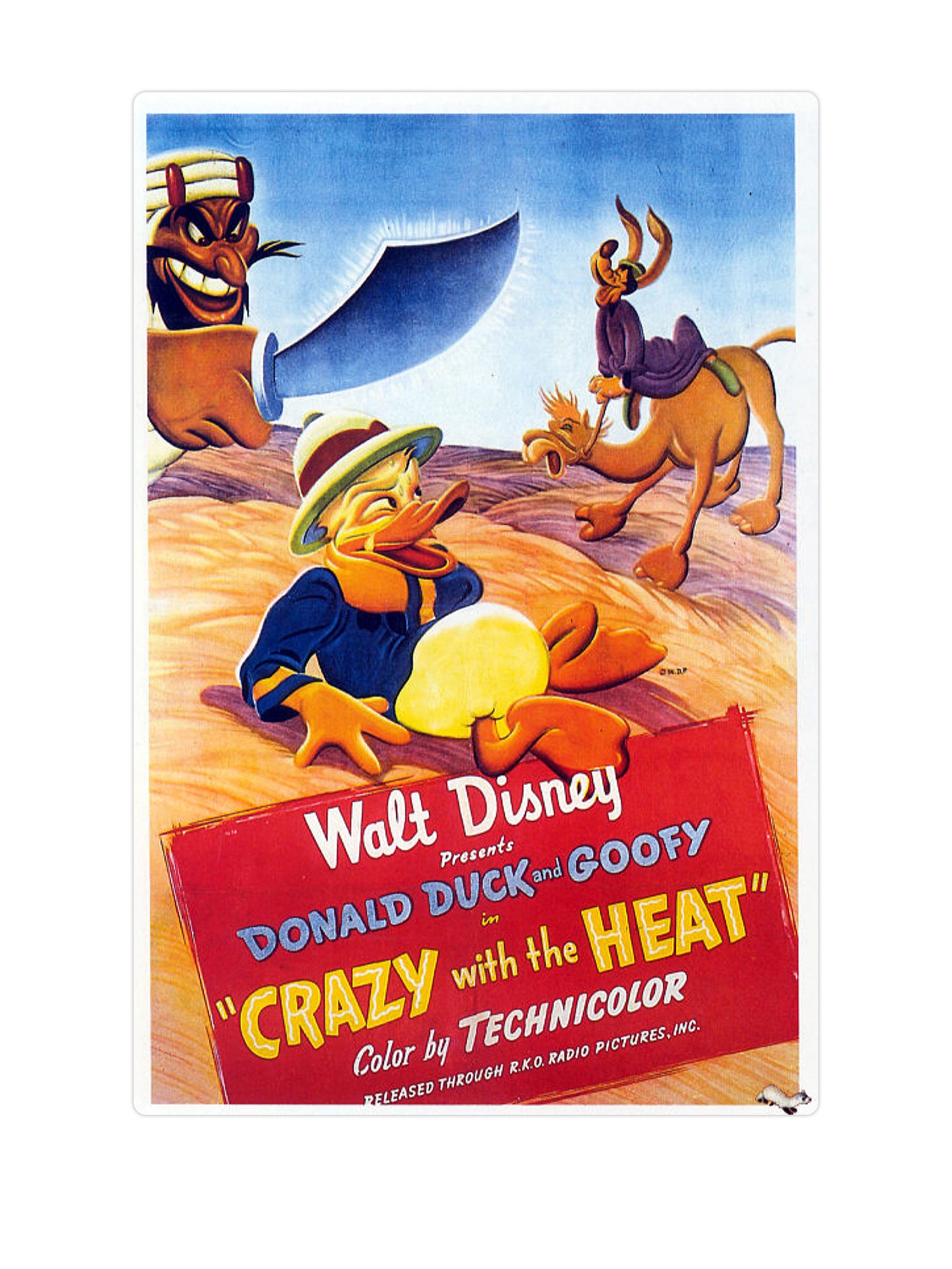Donald Duck Crazy with the heat