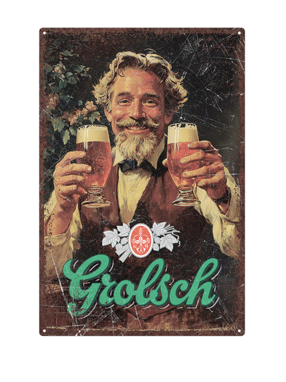 Grolsch Metalen Wandbord